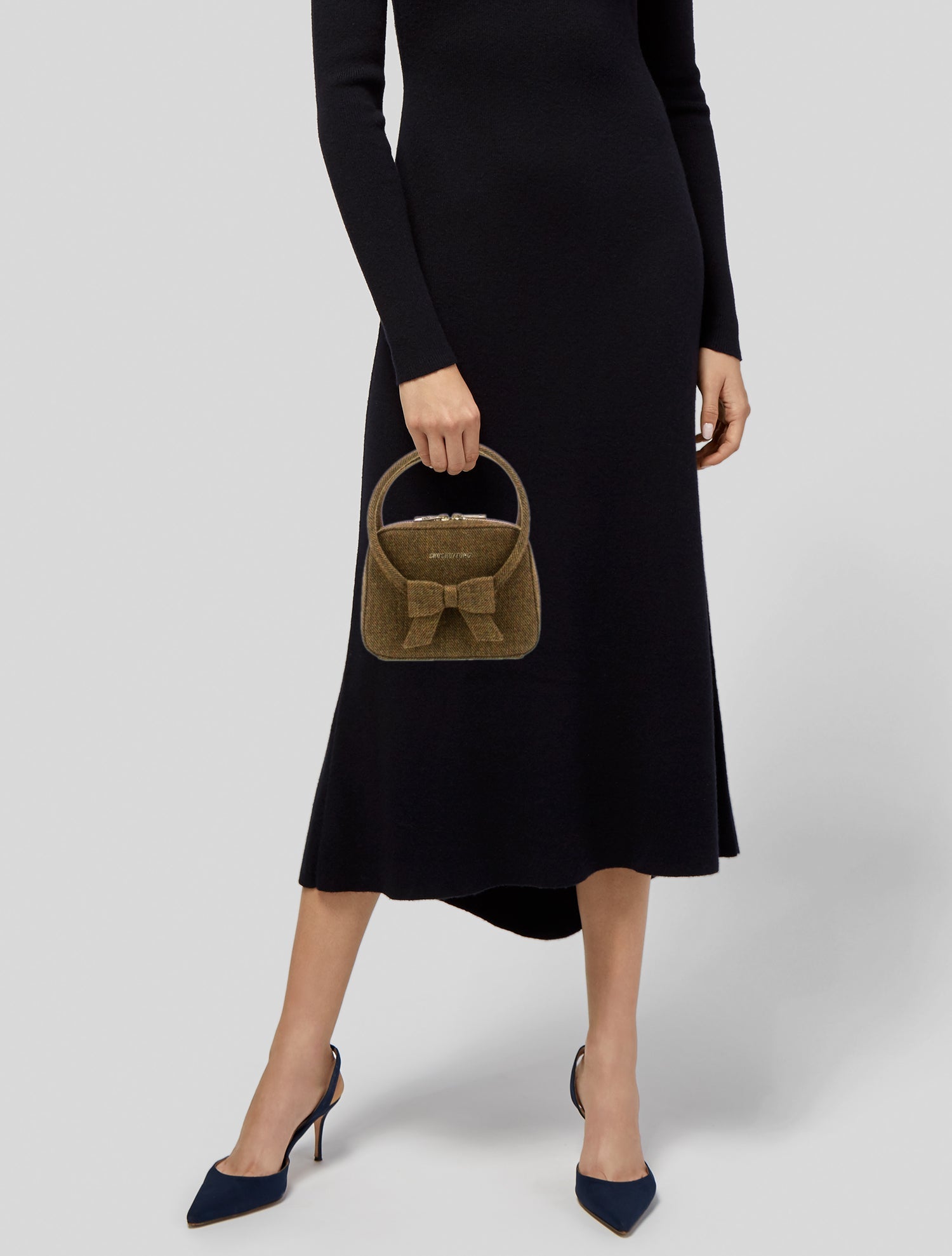 Shushu/tong Tweed Top Handle Bag