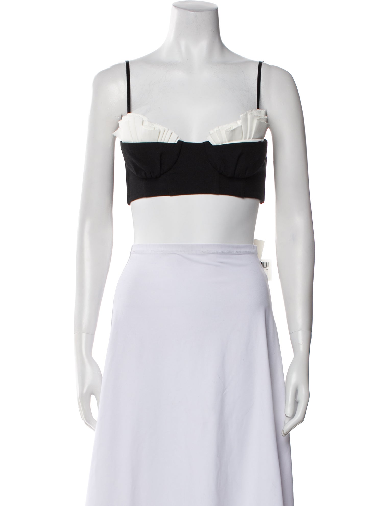 Shushu/tong Wool Square Neckline Crop Top w/ Tags