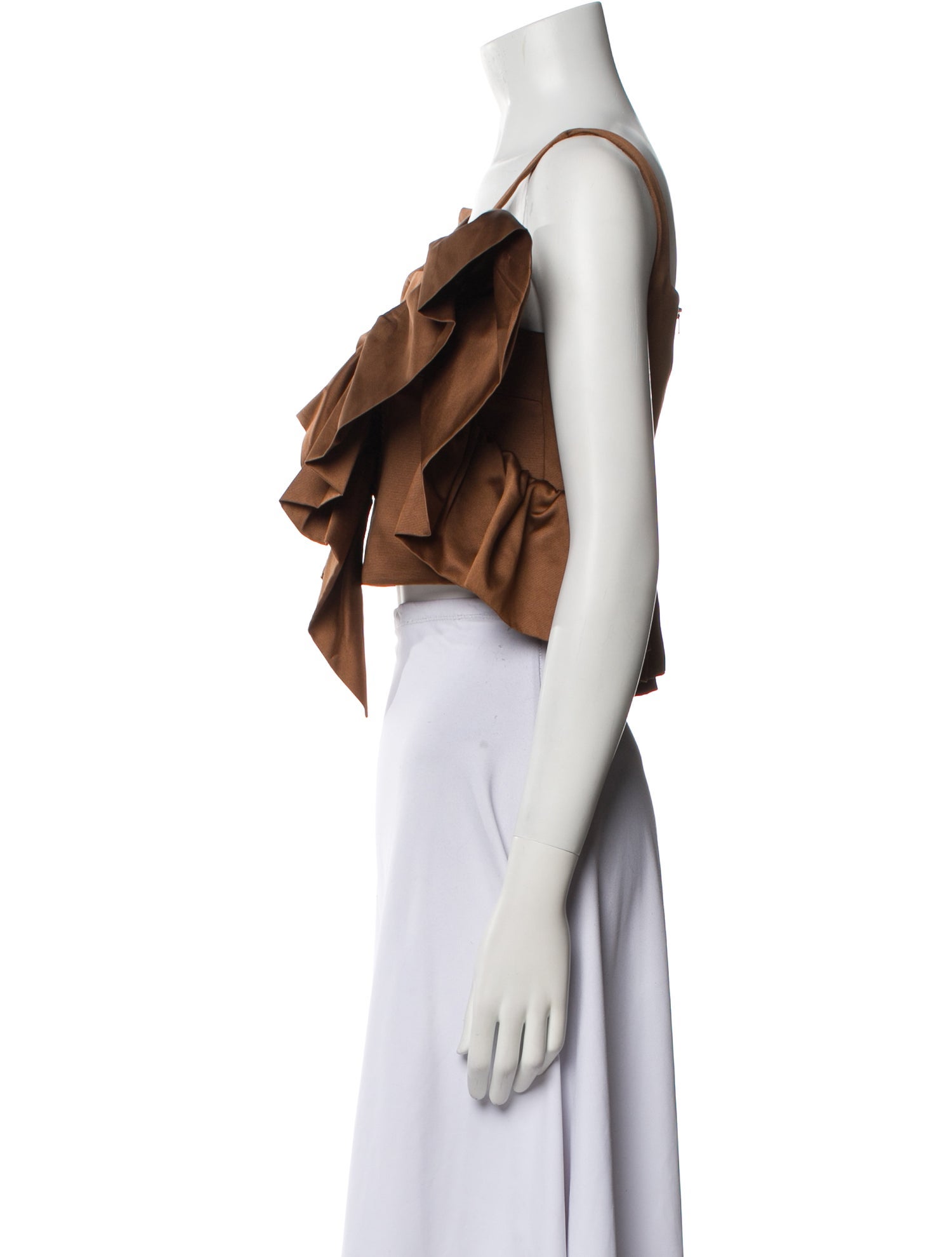 Shushu/tong Square Neckline Short Sleeve Crop Top w/ Tags