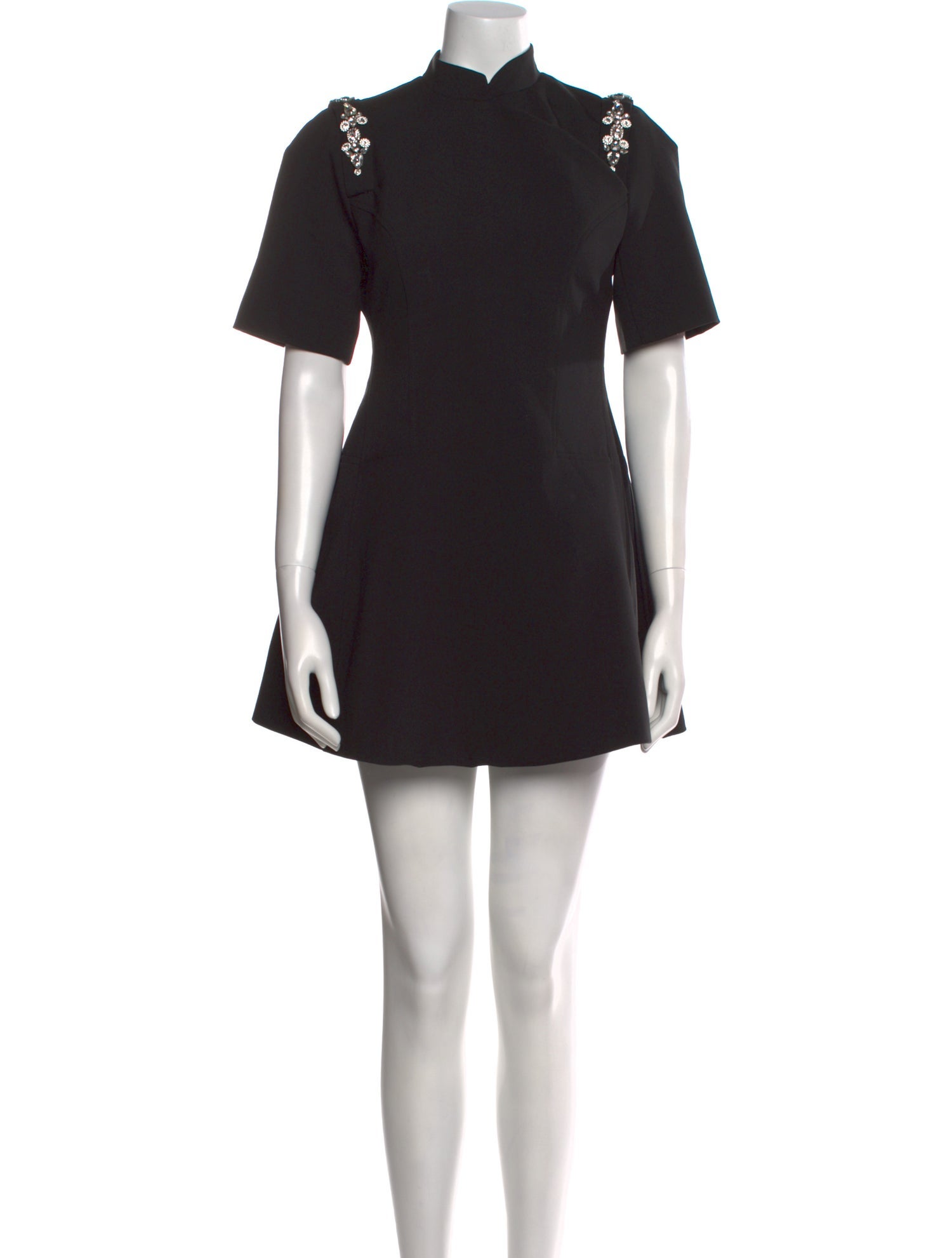 Shushu/tong Mock Neck Mini Dress