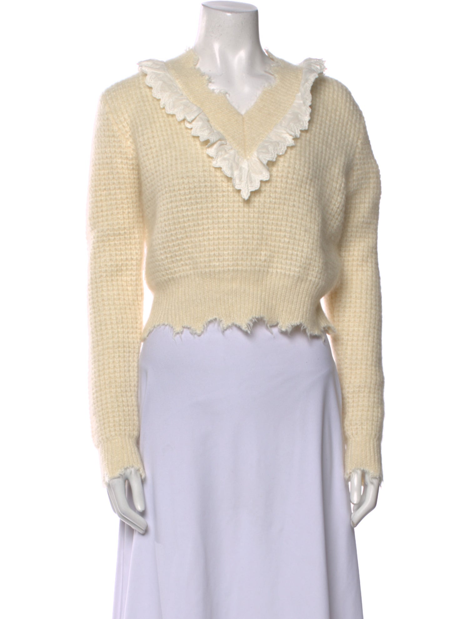Shushu/tong Mohair V-Neck Sweater