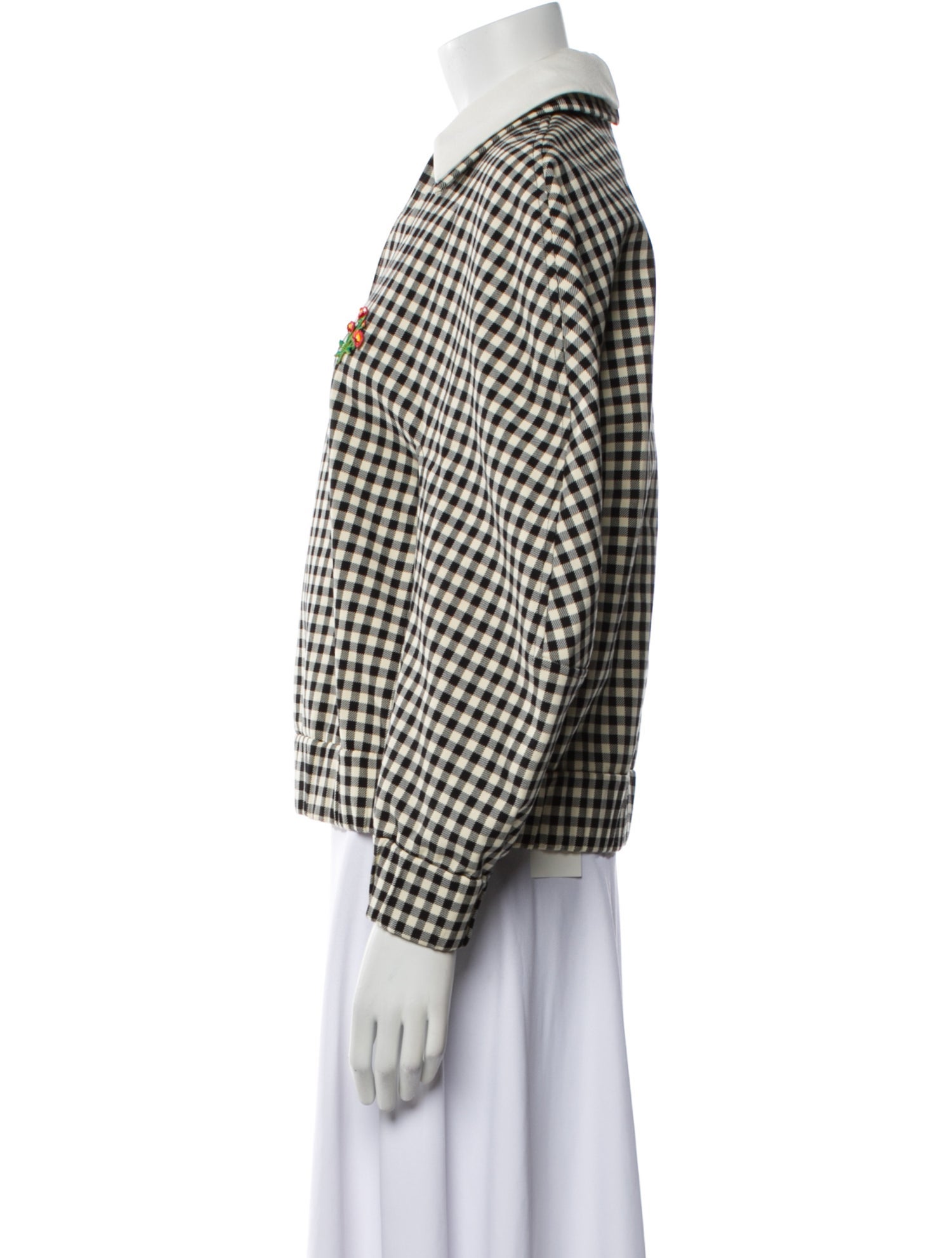 Shushu/tong Plaid Print Bomber Jacket
