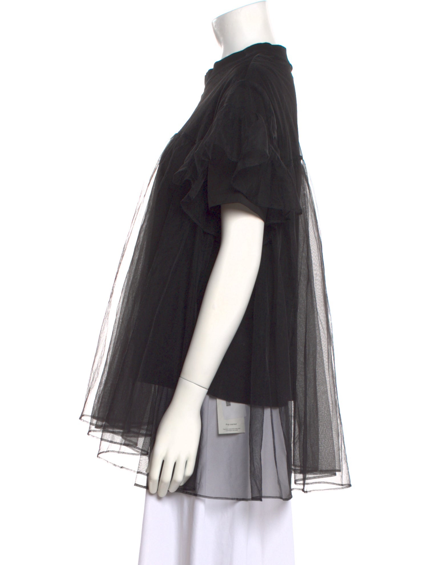 Shushu/tong Crew Neck Short Sleeve Blouse