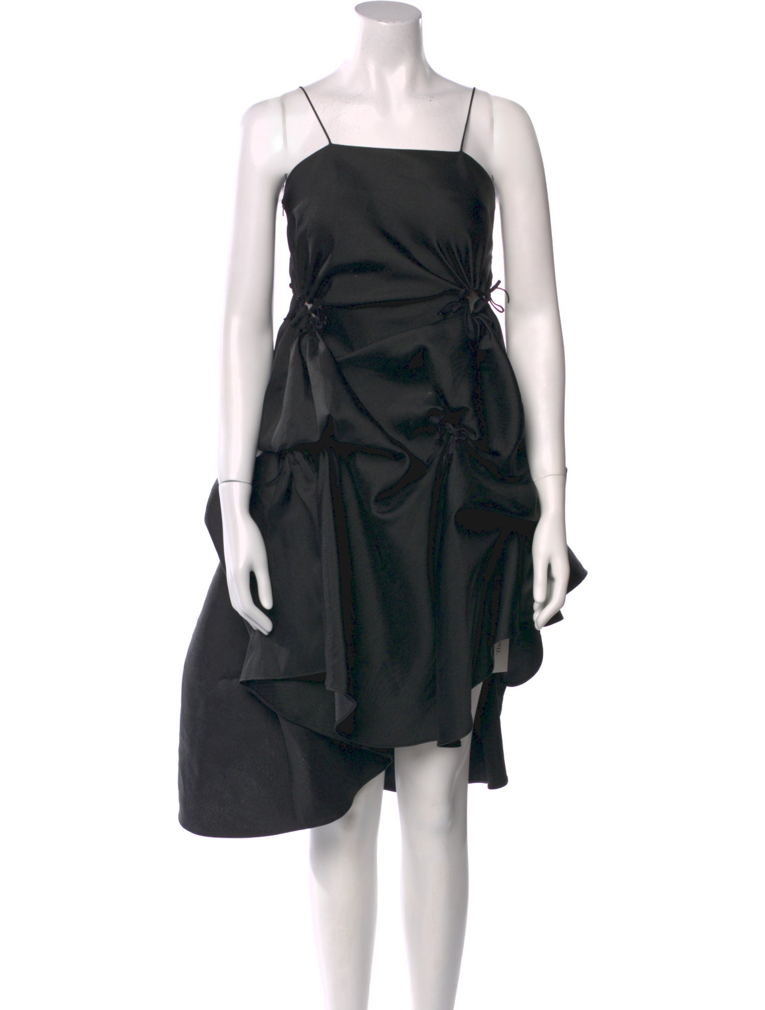 Shushu/tong Square Neckline Midi Length Dress