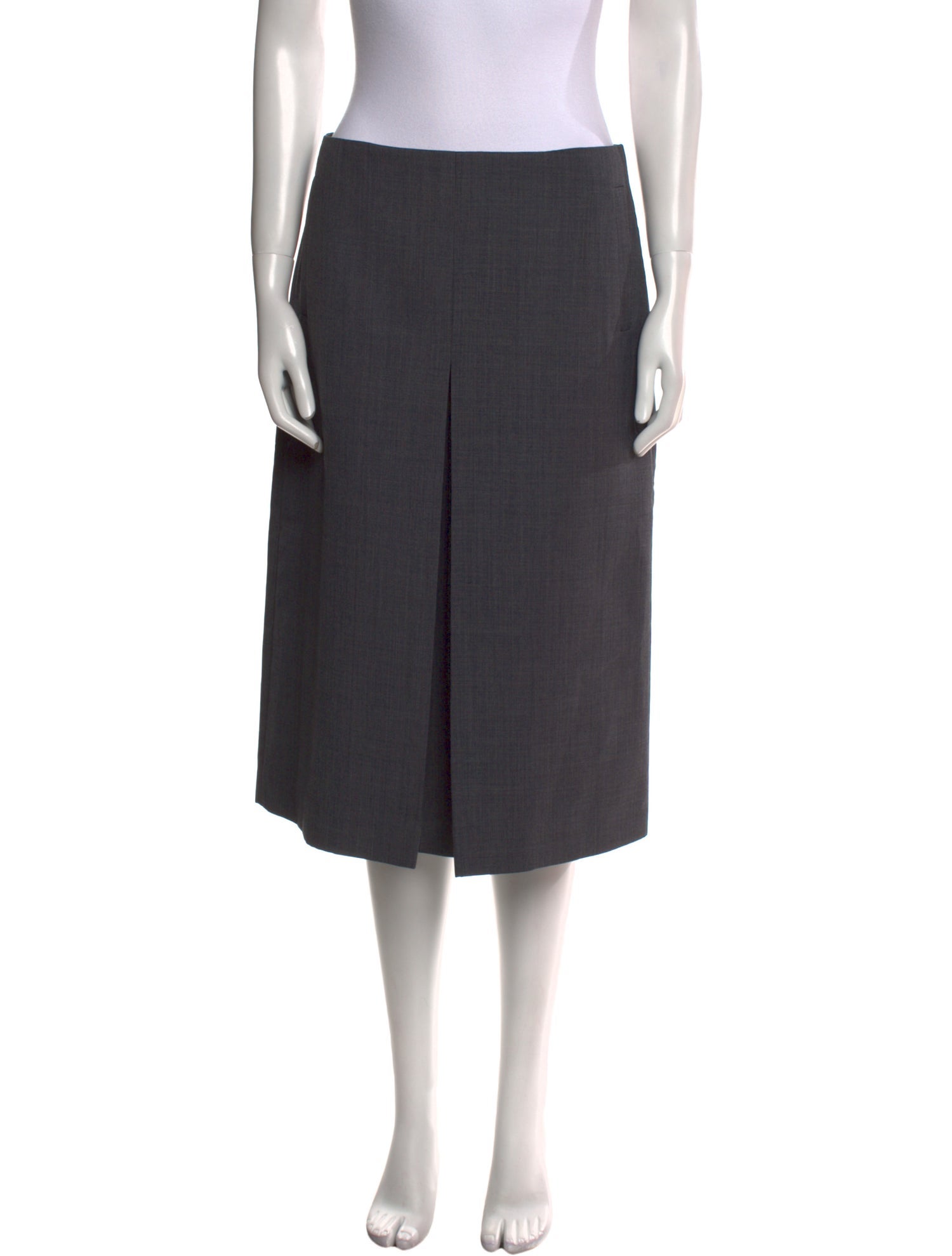 Shushu/tong Pleated Accents Knee-Length Skirt