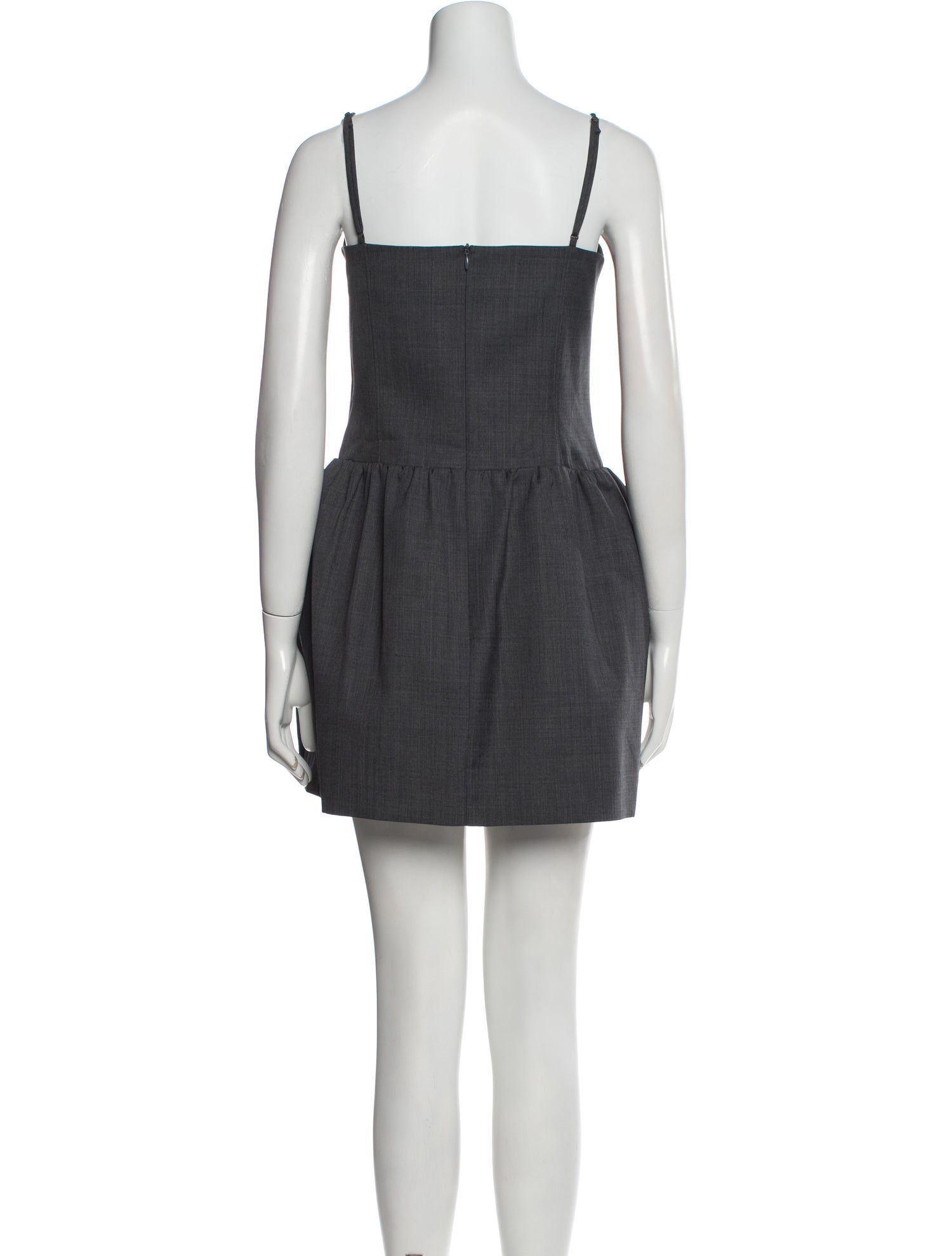 shushu tong grey dress Shushu/Tong // X SSENSE Work Capsule Grey Peplum Dress  VSP Consignment