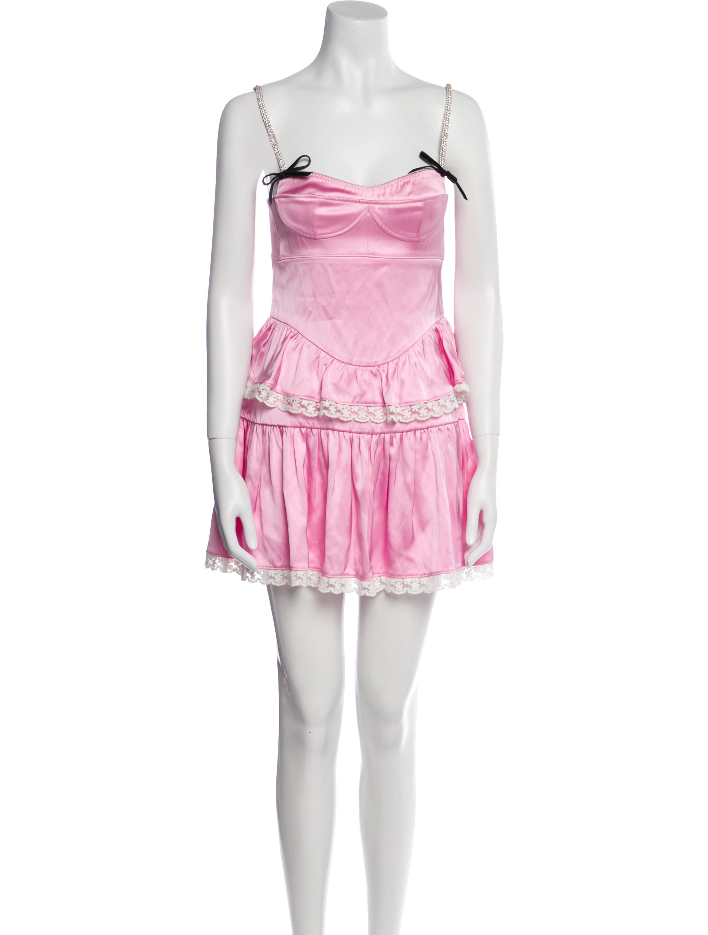 Shushu/tong Square Neckline Mini Dress