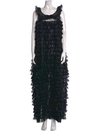 Shushu/tong Lace Long Dress