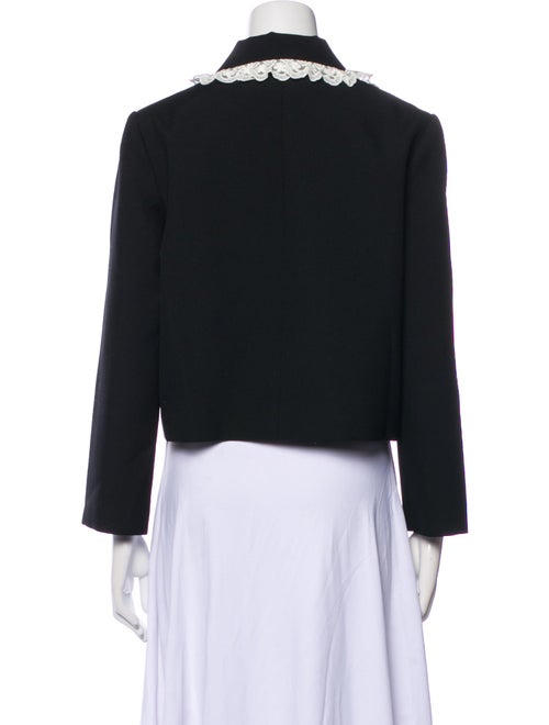 Shushu/tong Wool Colorblock Pattern Evening Jacket