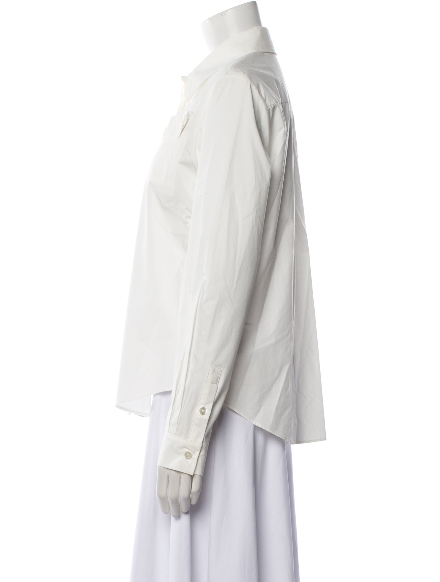 Shushu/tong Long Sleeve Button-Up Top