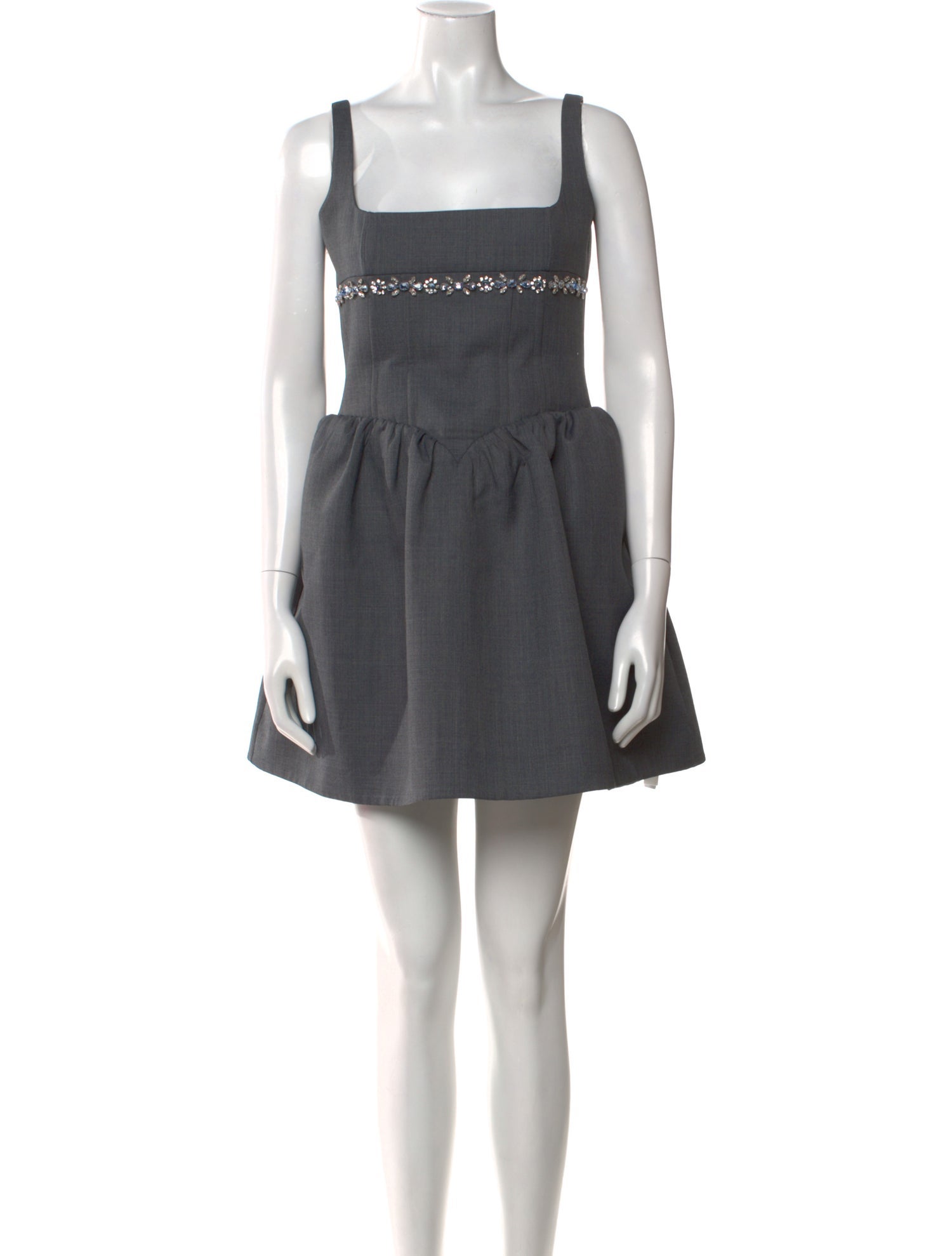 Shushu/tong Square Neckline Mini Dress