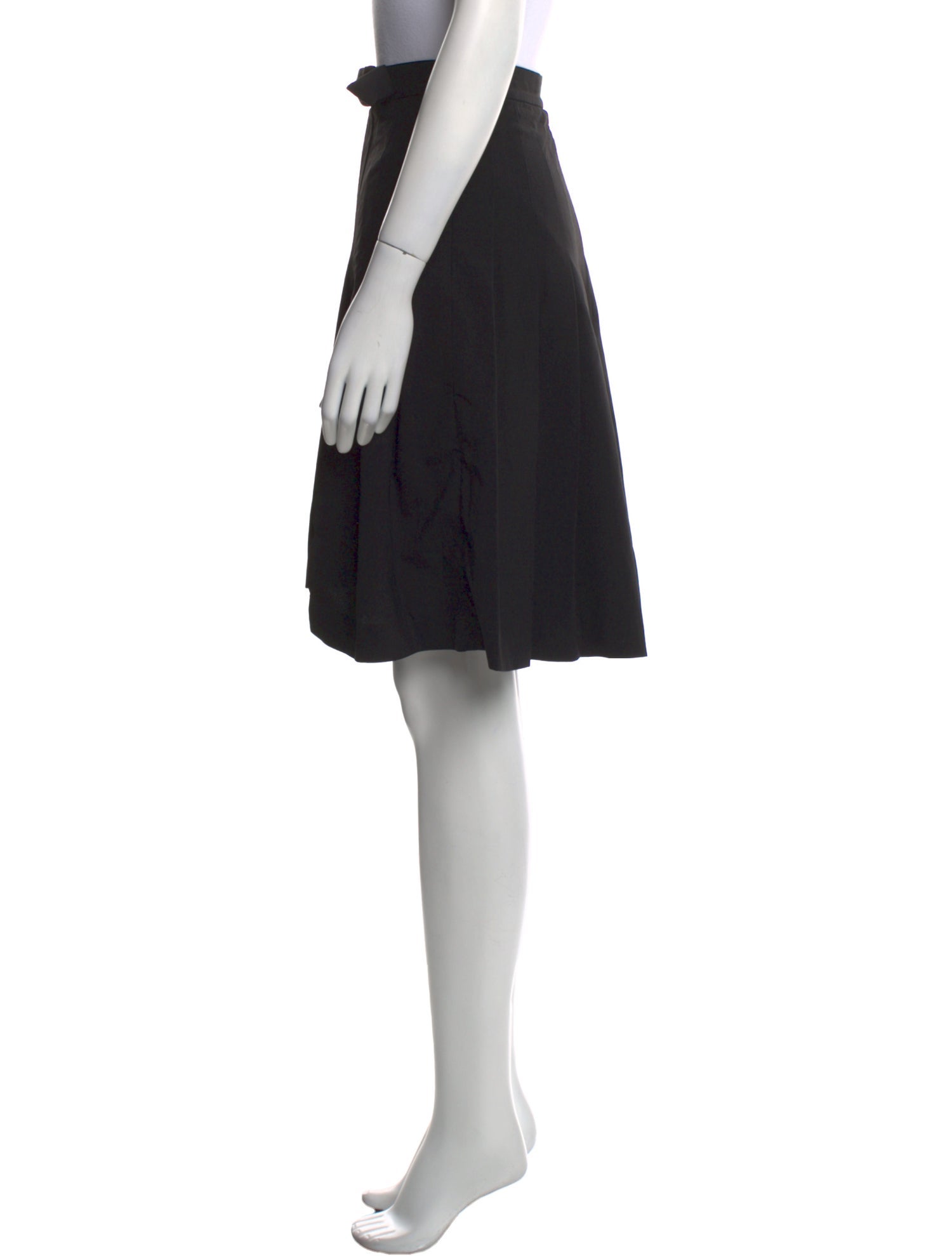 Shushu/tong Bow Accents Knee-Length Skirt