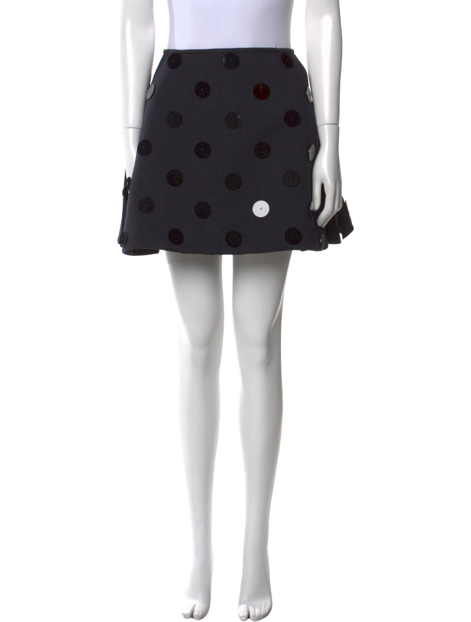 Shushu/tong Pleated Accents Mini Skirt