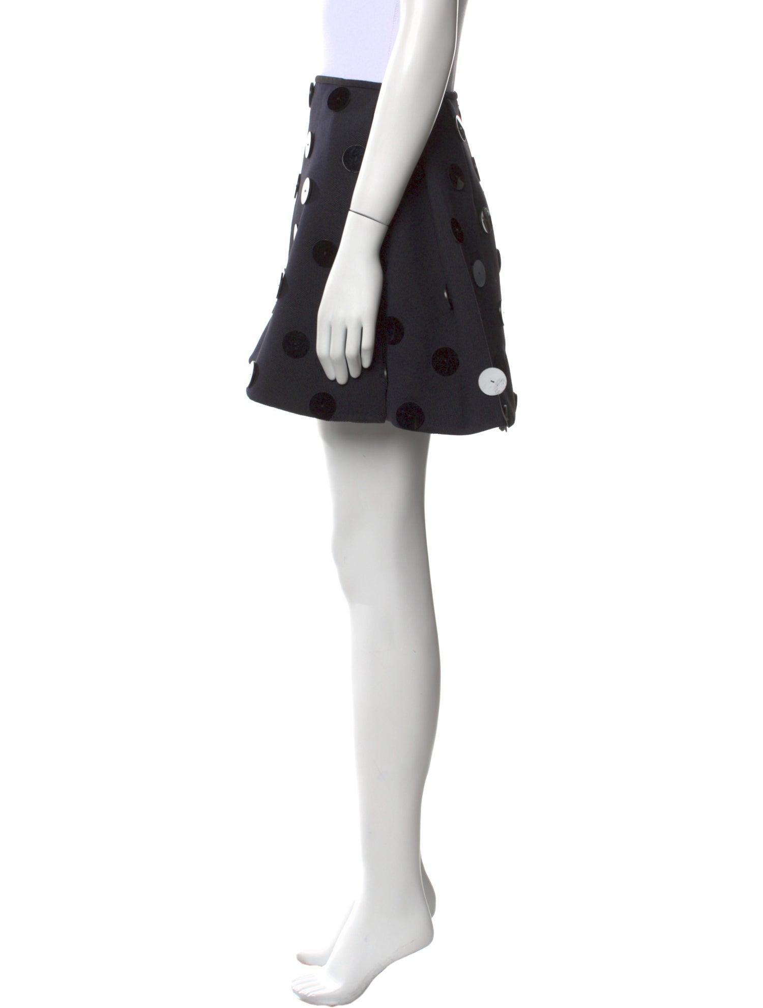 Shushu/tong Pleated Accents Mini Skirt