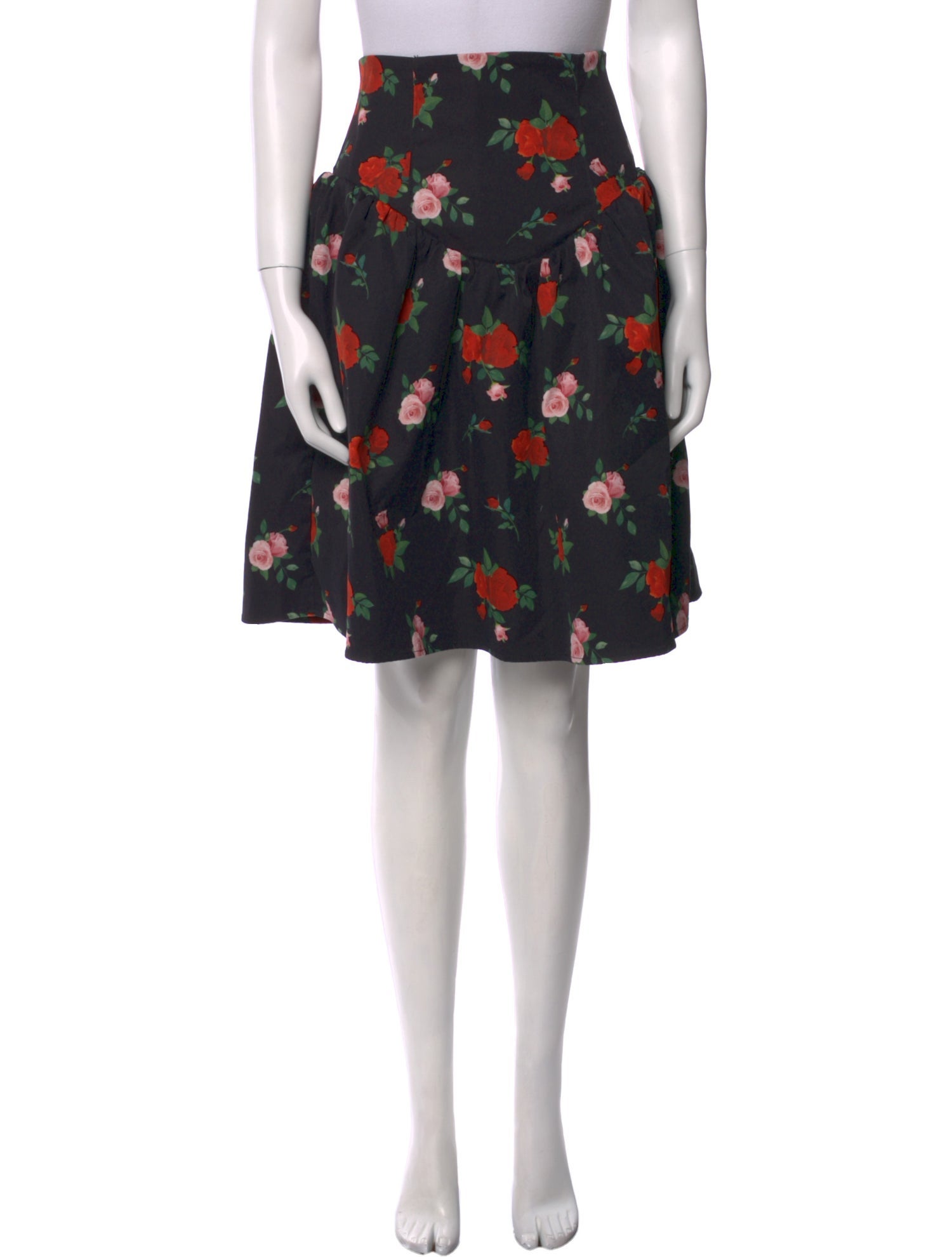 Shushu/tong Floral Print Knee-Length Skirt