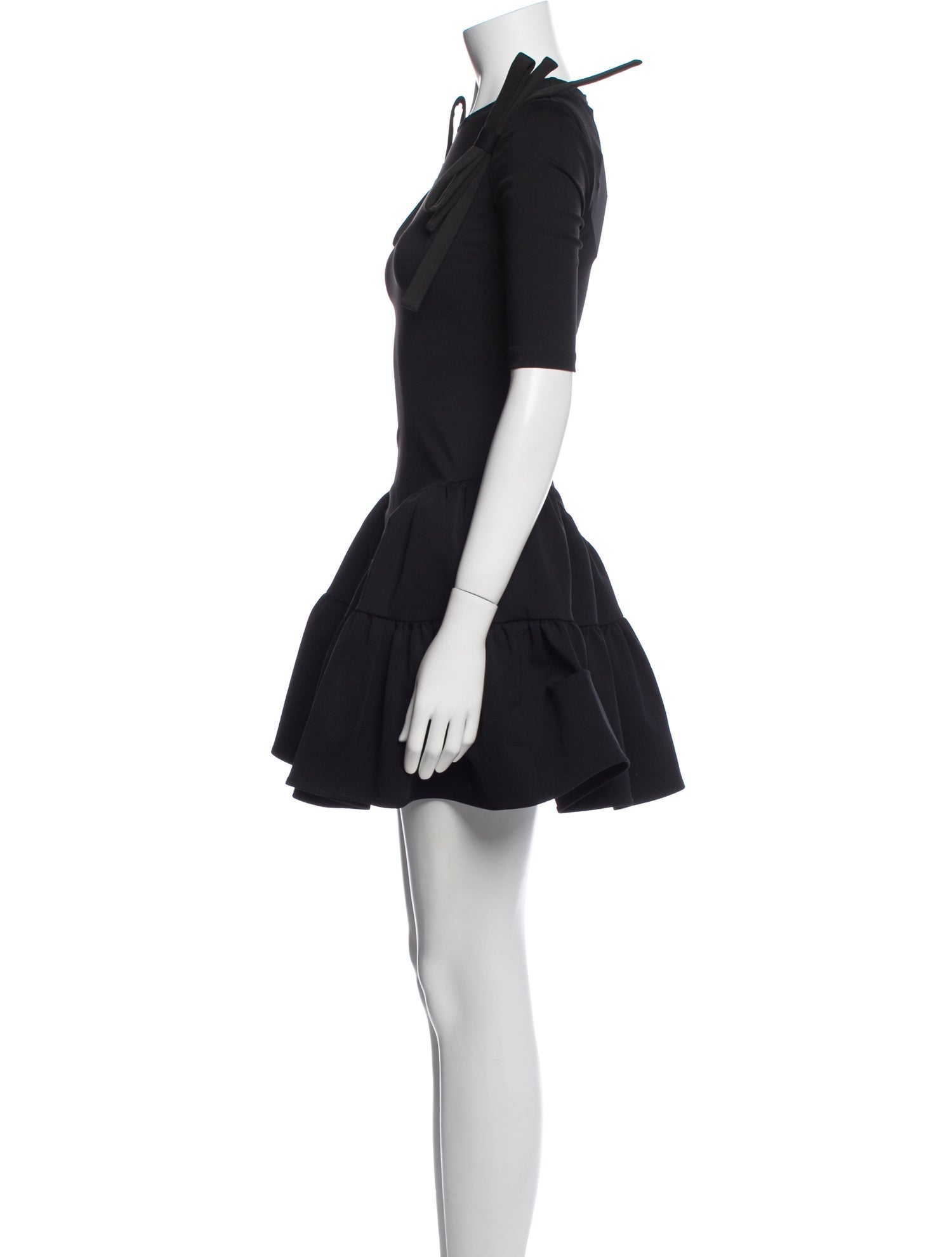 Shushu/tong Crew Neck Mini Dress