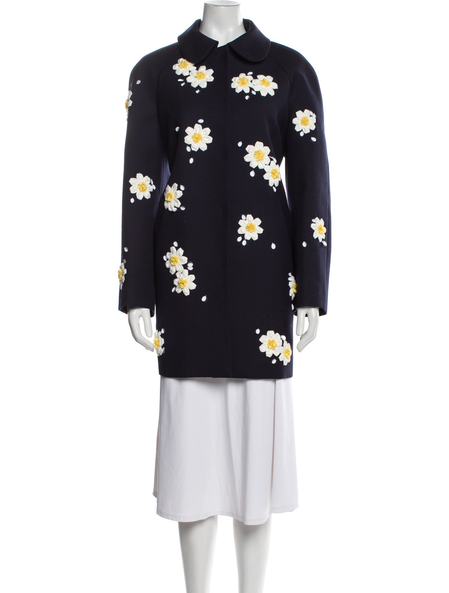 Shushu/tong Floral Print Peacoat