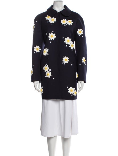 Shushu/tong Floral Print Peacoat