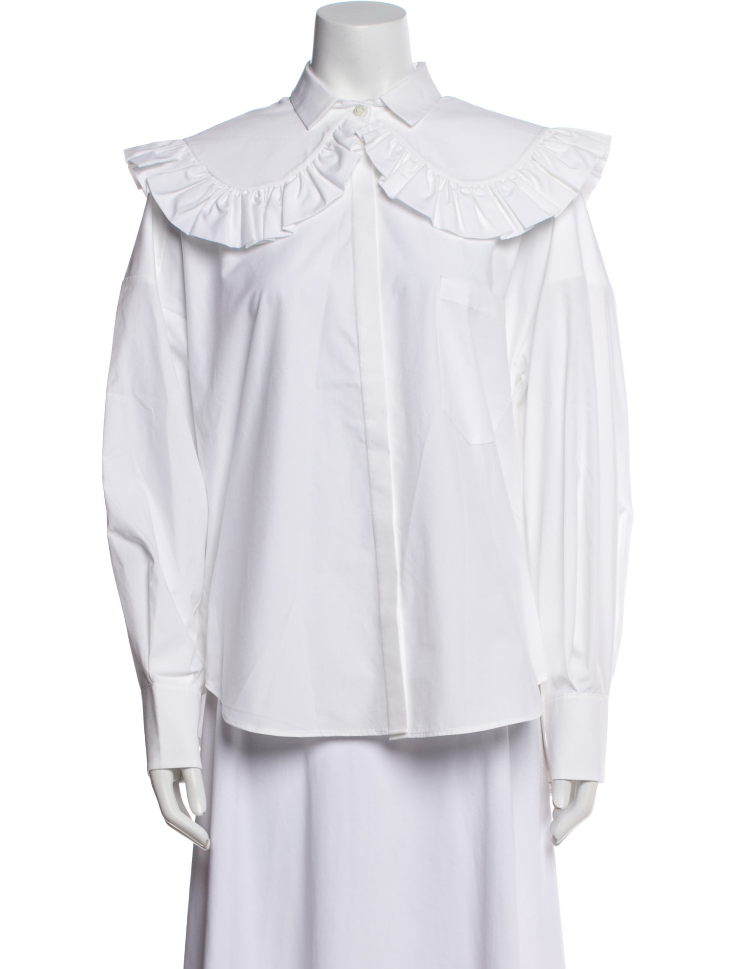 Shushu/tong Long Sleeve Button-Up Top