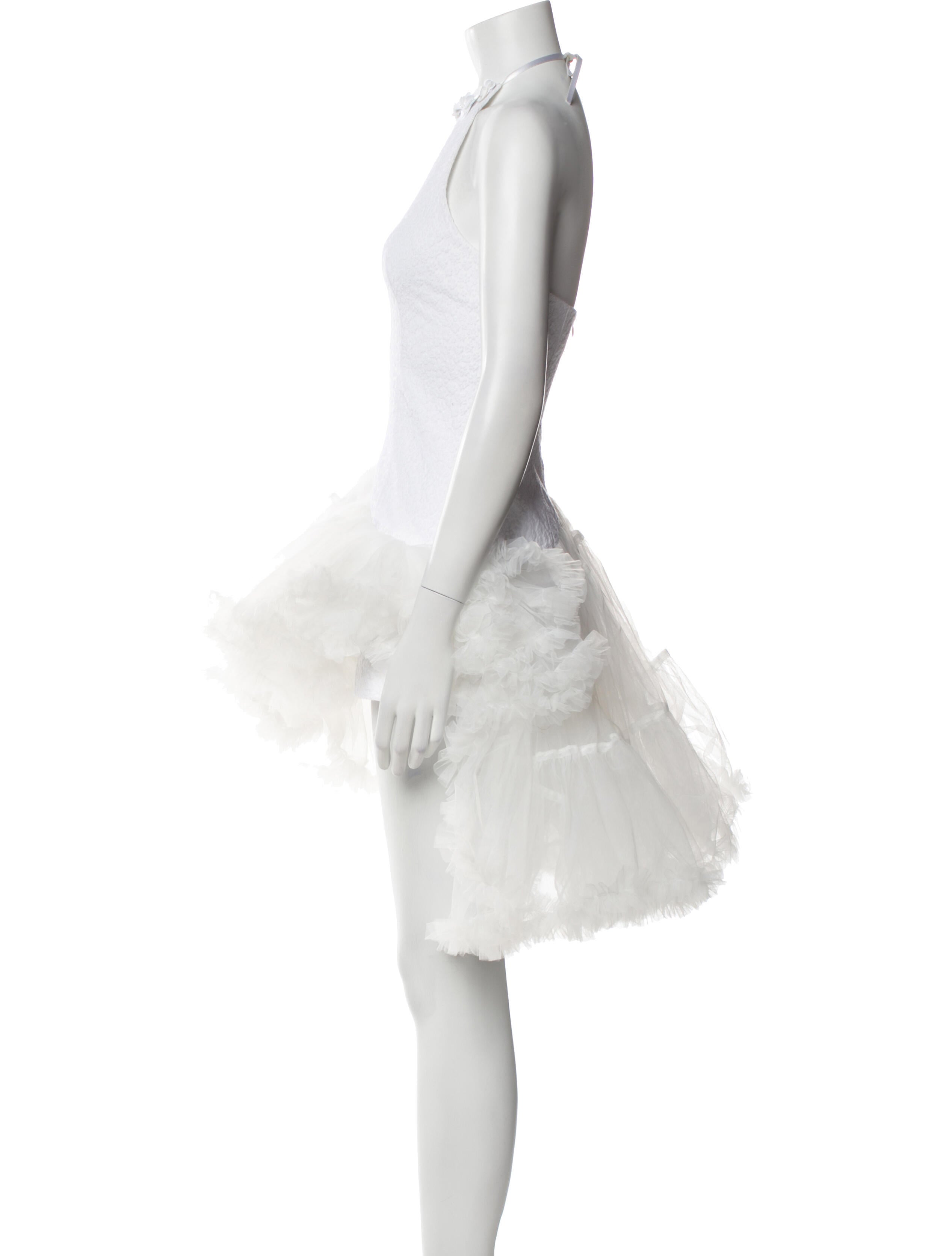 Shushu/tong Halterneck Knee-Length Dress