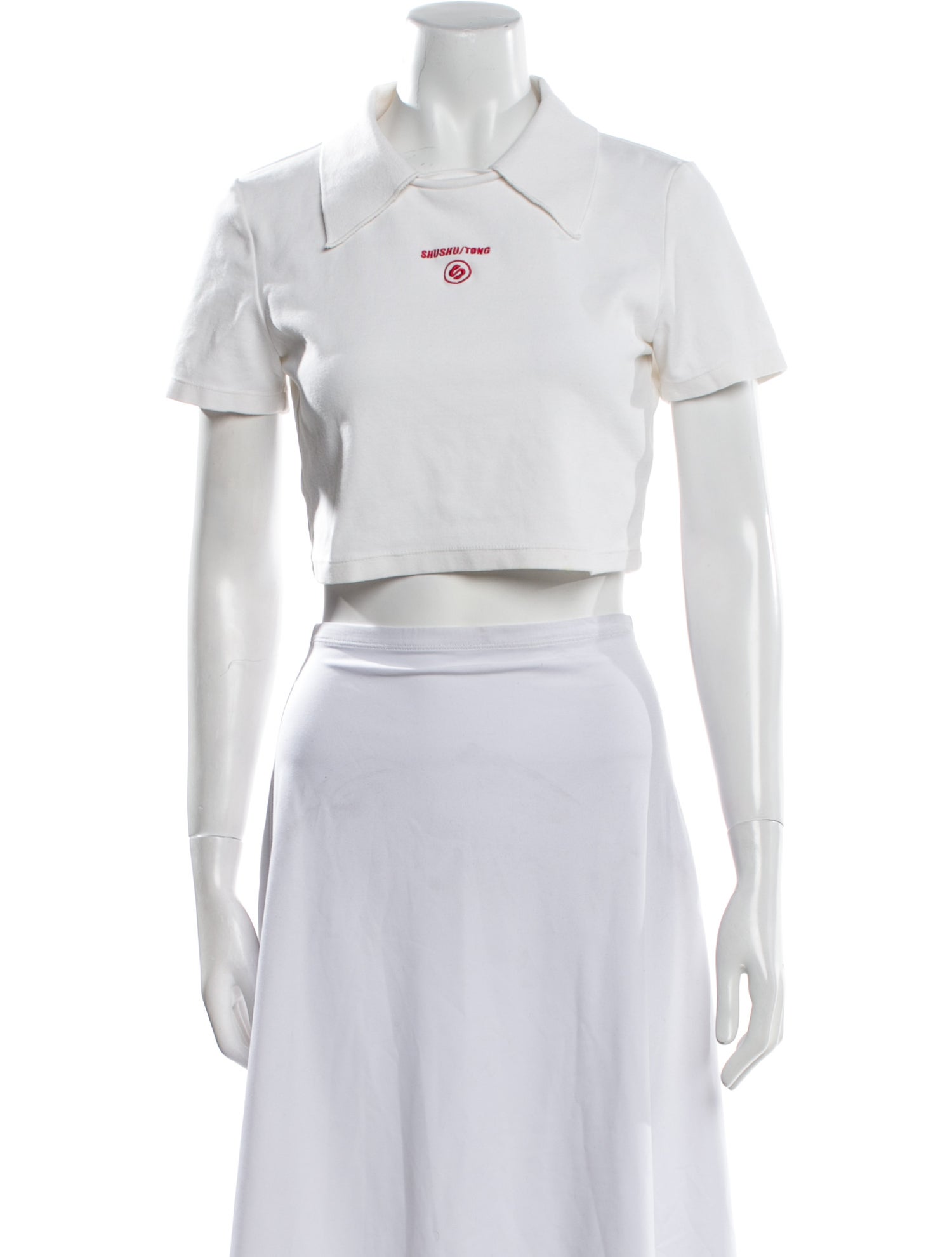 Shushu/tong Short Sleeve Crop Top