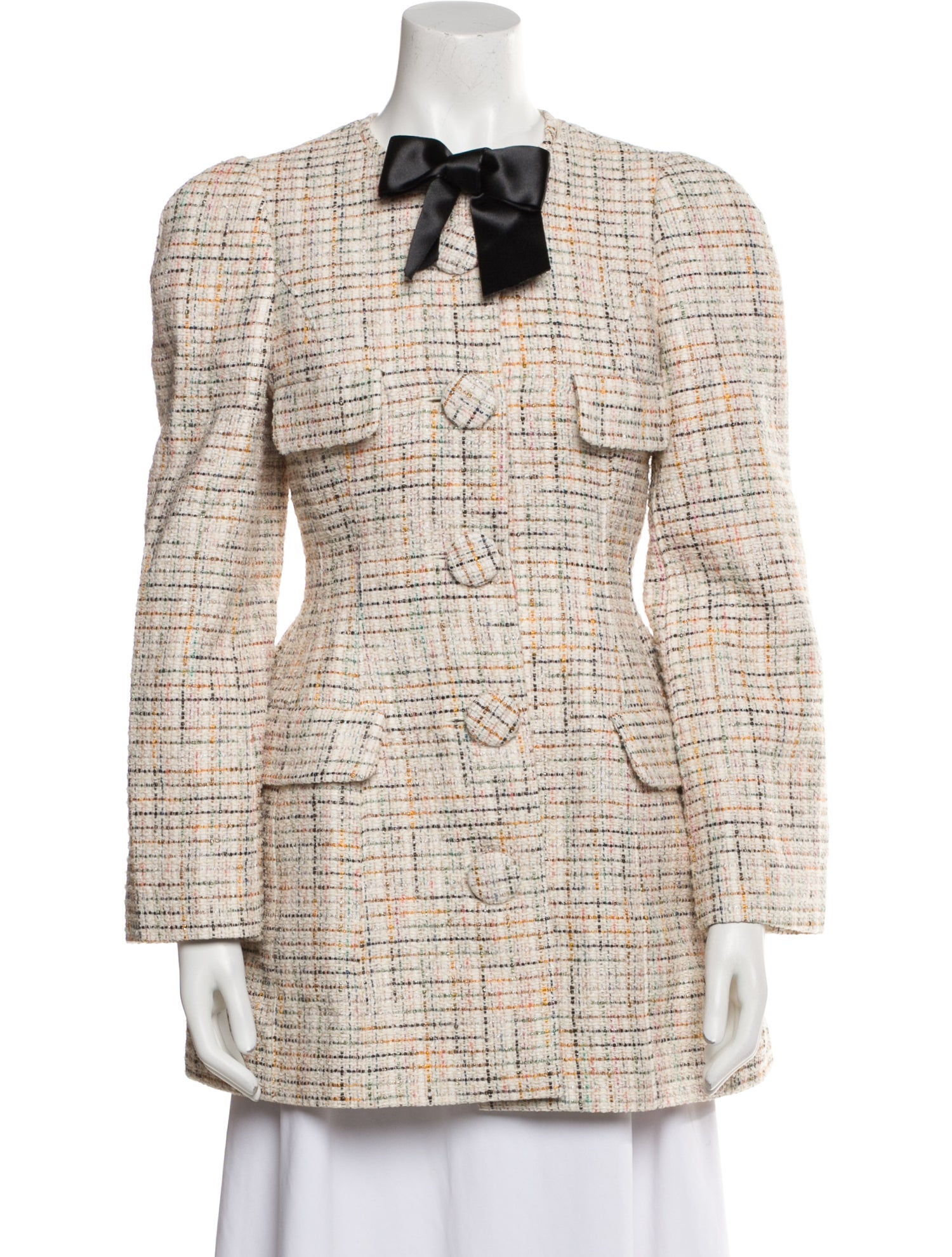 Shushu/tong Plaid Print Jacket w/ Tags