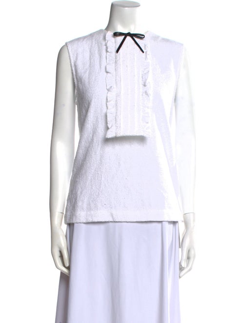 Shushu/tong Crew Neck Sleeveless Top