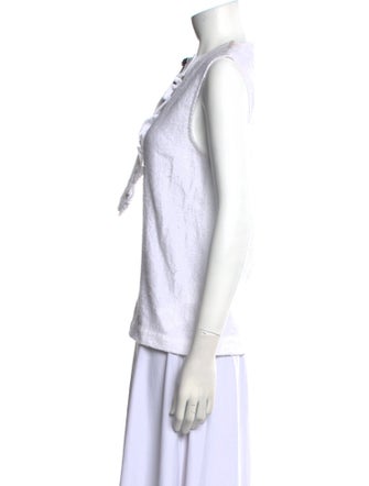 Shushu/tong Crew Neck Sleeveless Top