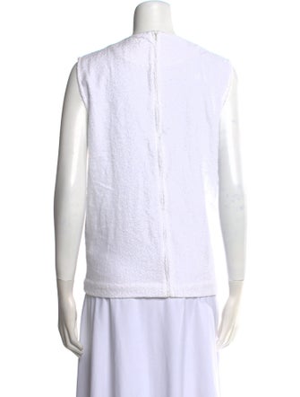 Shushu/tong Crew Neck Sleeveless Top