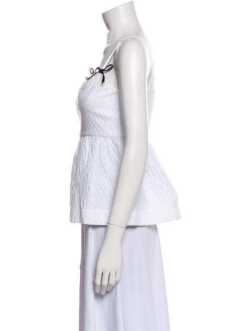 Shushu/tong Square Neckline Sleeveless Top