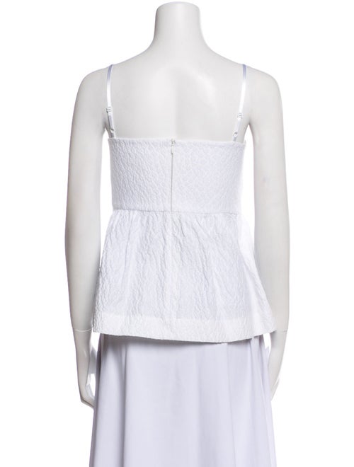Shushu/tong Square Neckline Sleeveless Top