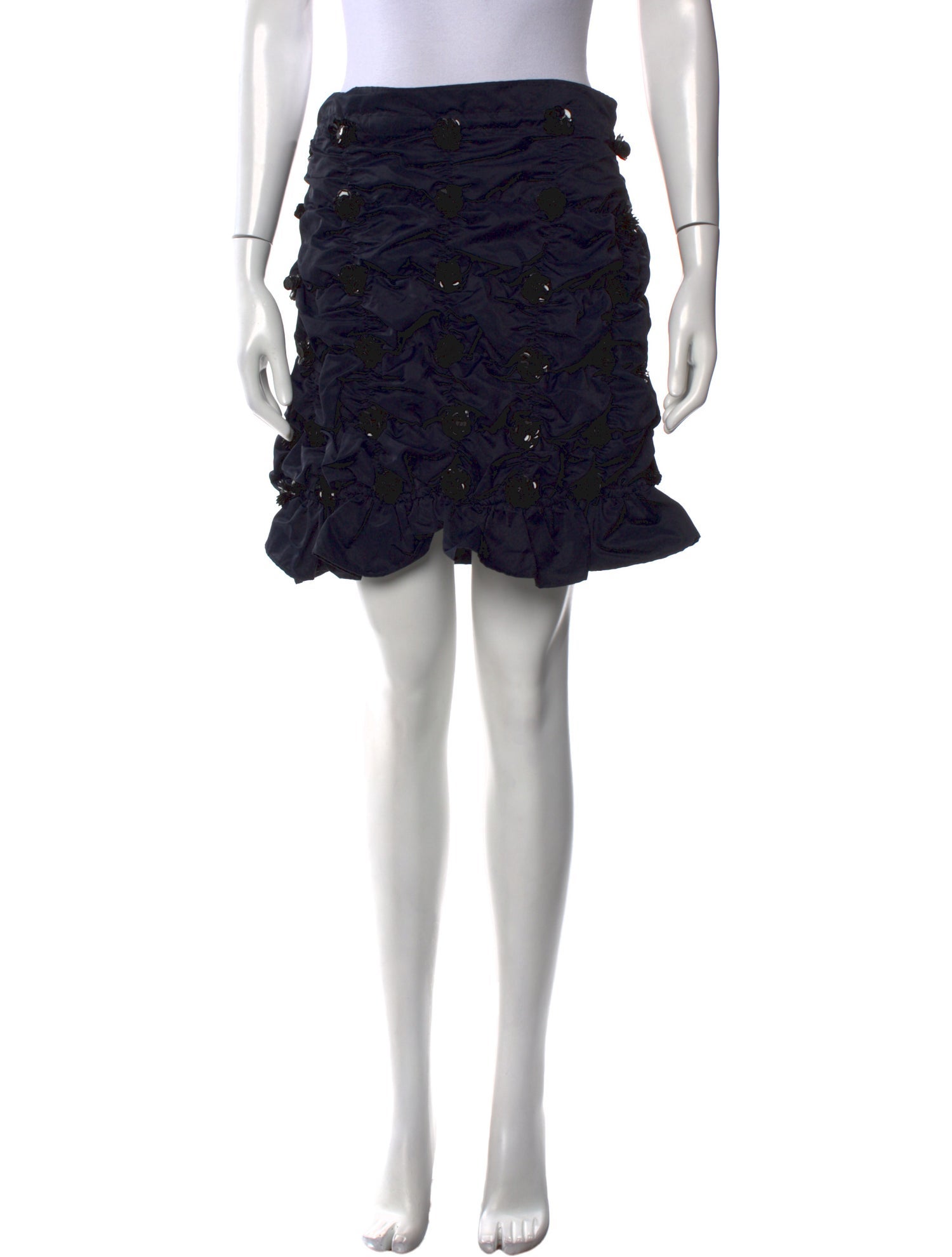 Shushu/tong Sequin Embellishments Mini Skirt