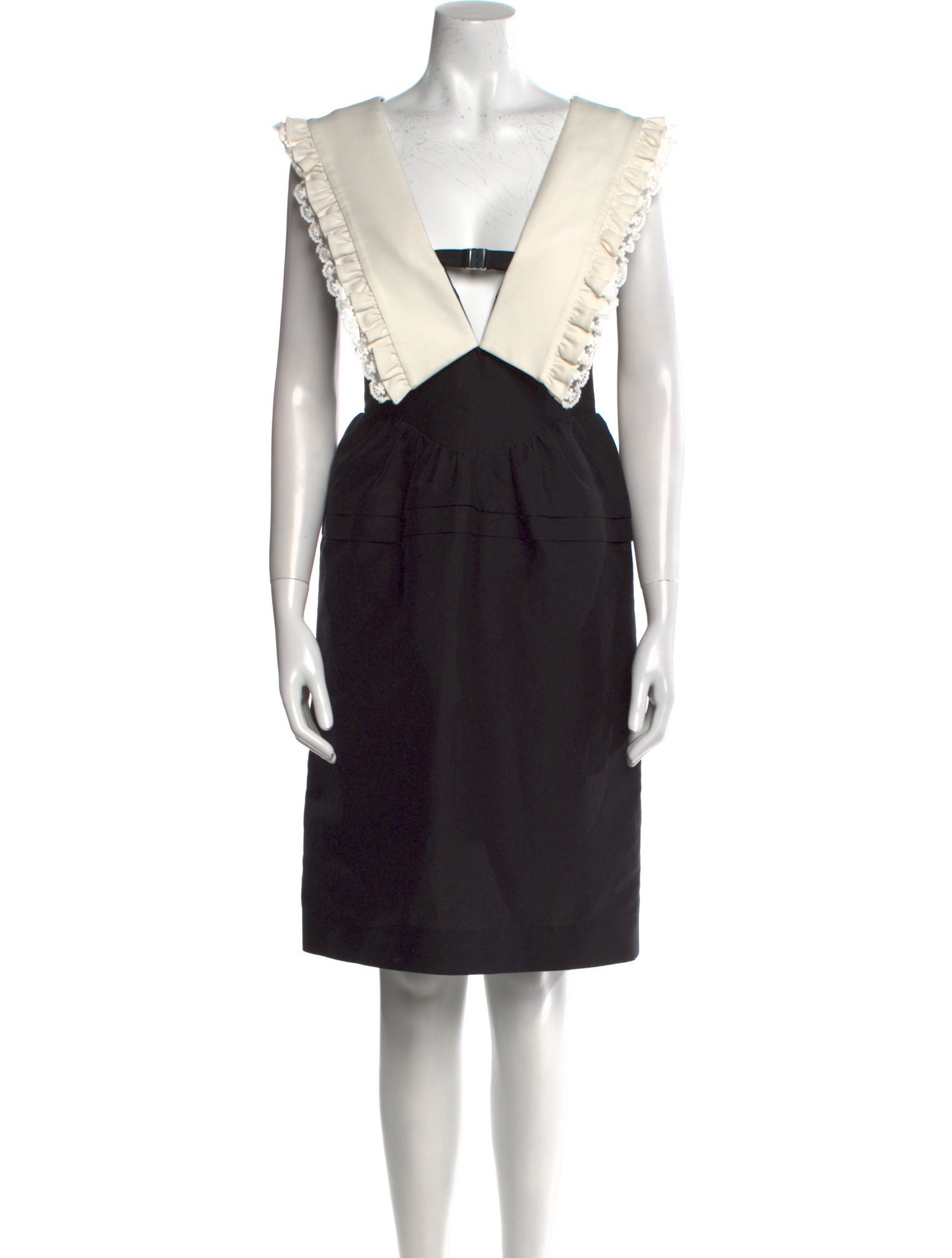 Shushu/tong Colorblock Pattern Knee-Length Dress w/ Tags