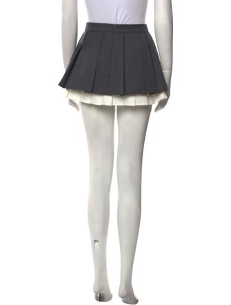 Shushu/tong Pleated Accents Mini Skirt