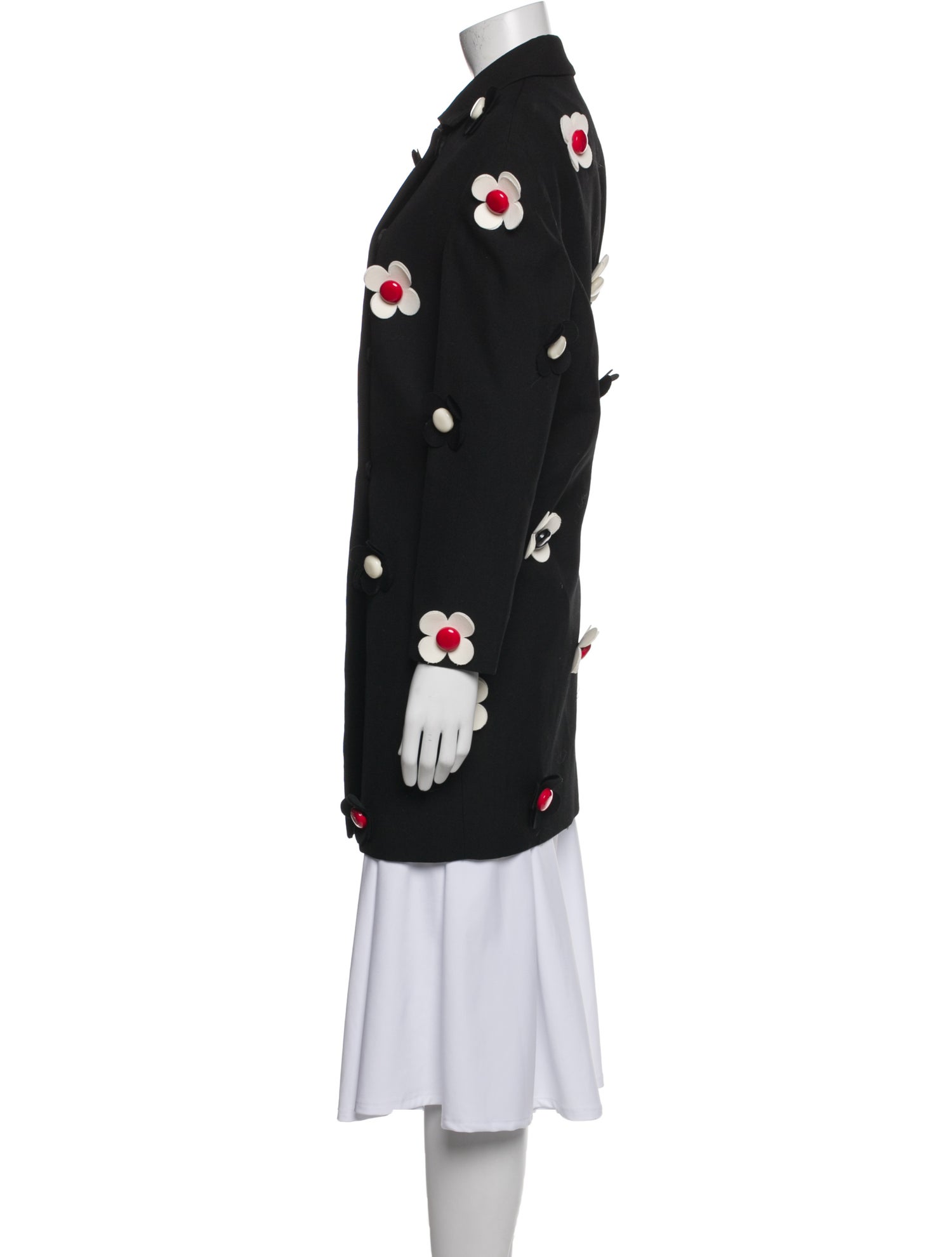 Shushu/tong Wool Printed Peacoat