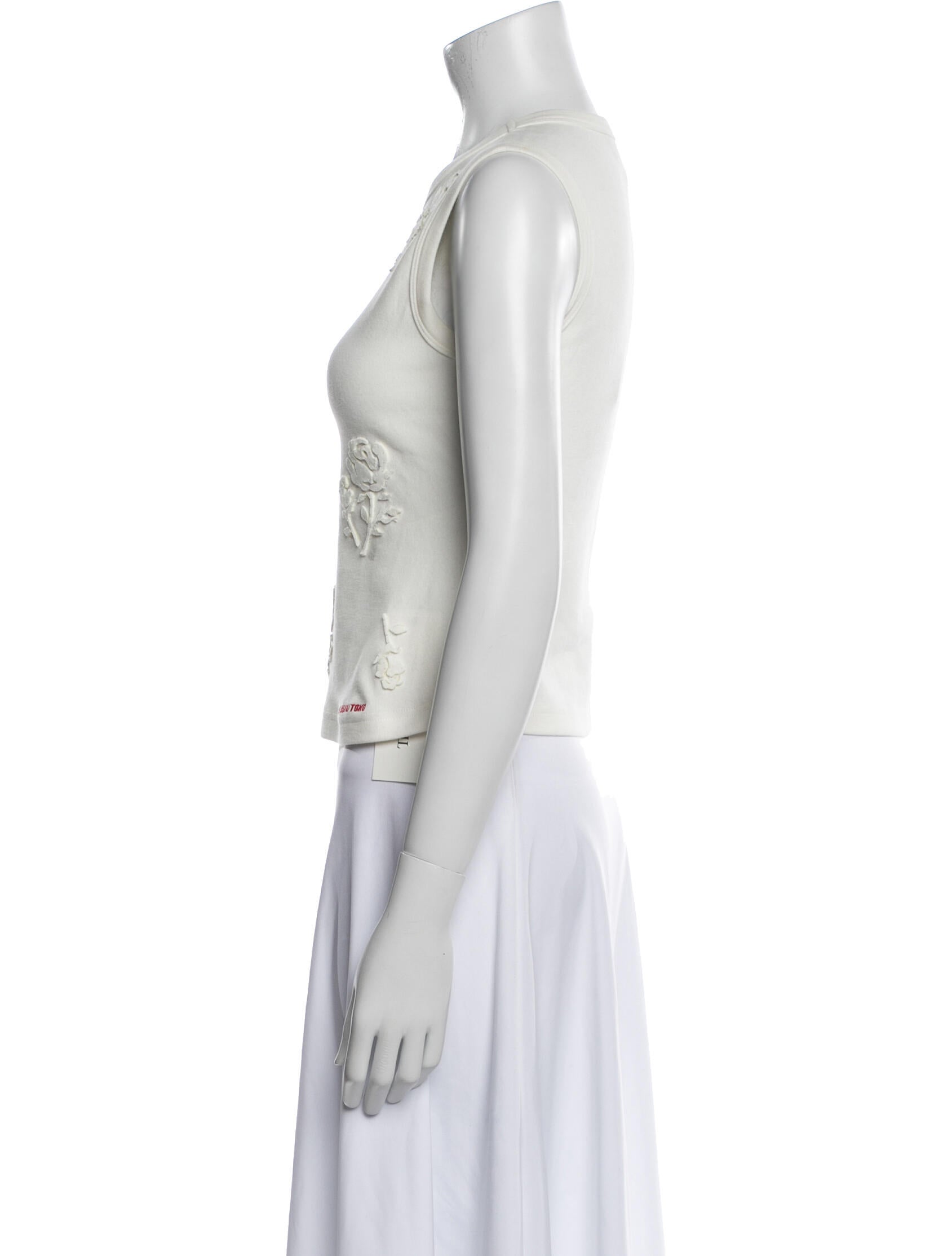 Shushu/tong Crew Neck Sleeveless Top