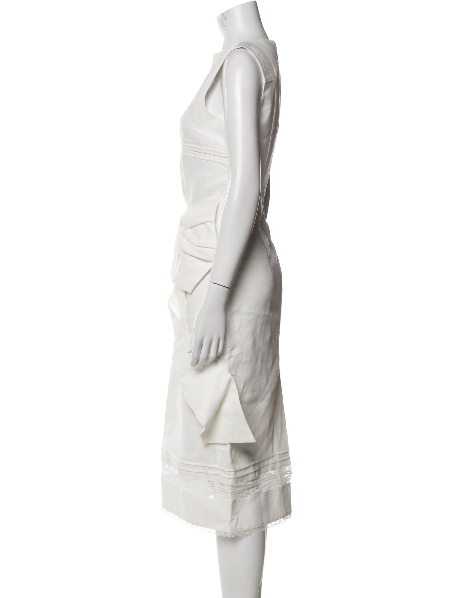 Shushu/tong Crew Neck Midi Length Dress