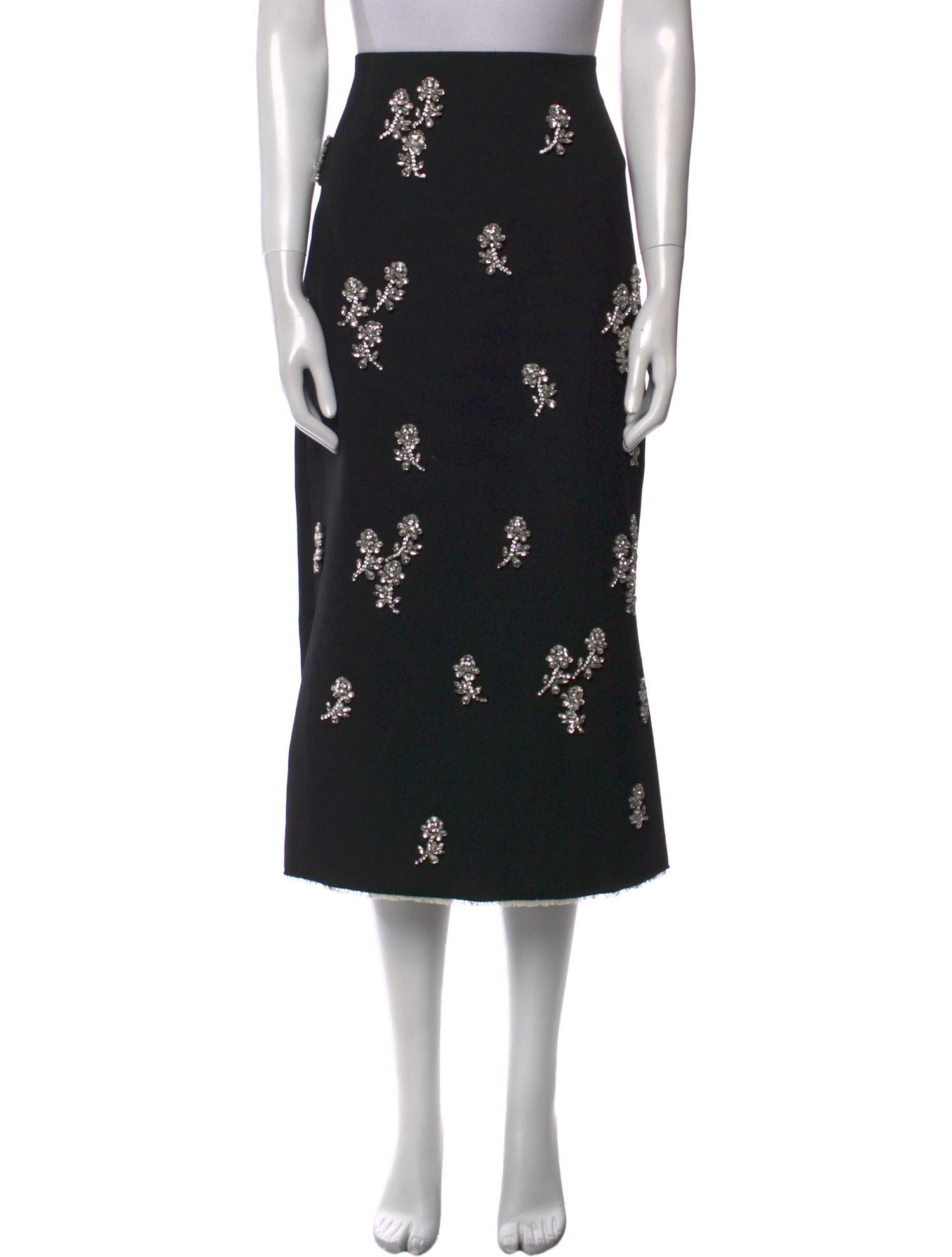 Shushu/tong Wool Midi Length Skirt