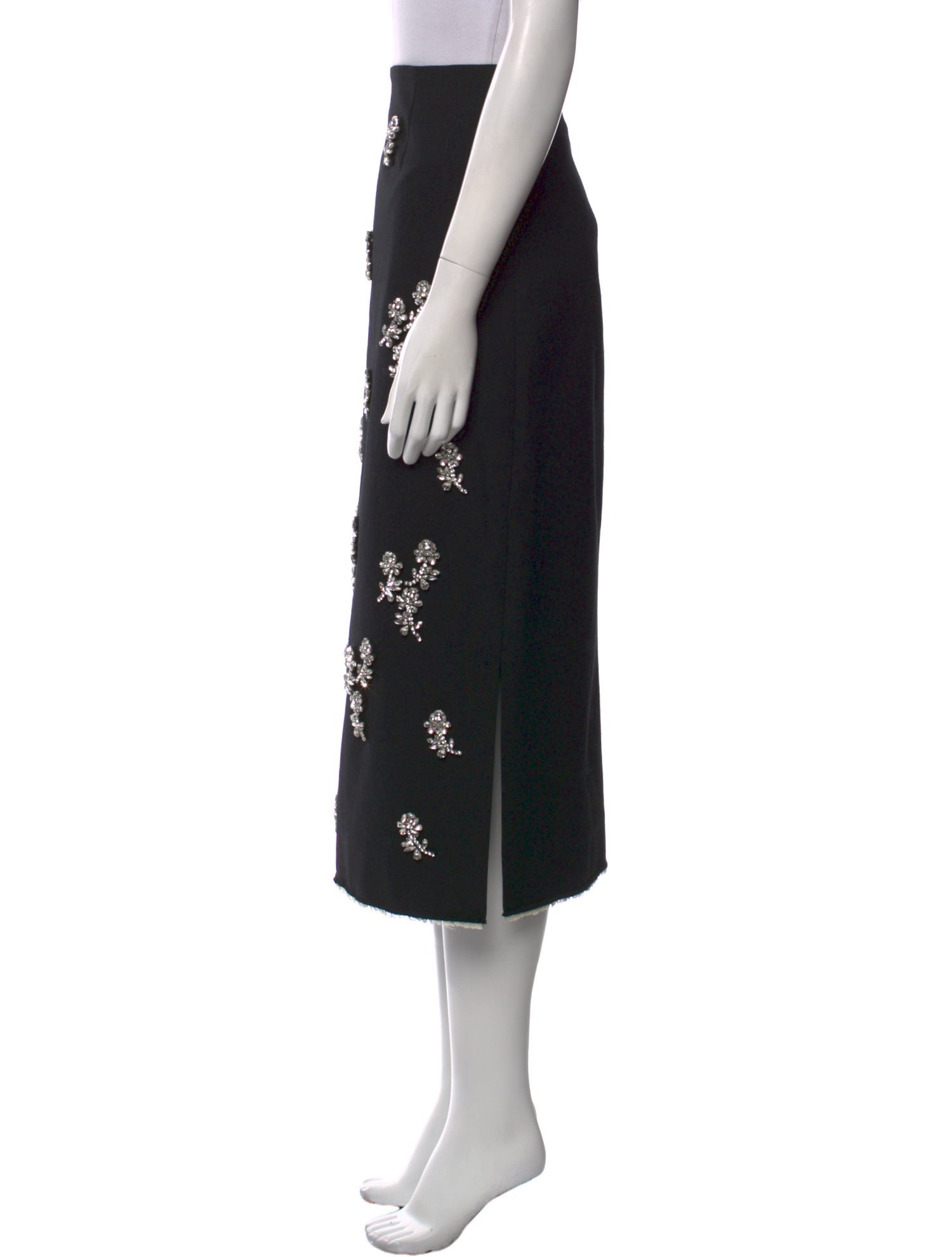 Shushu/tong Wool Midi Length Skirt