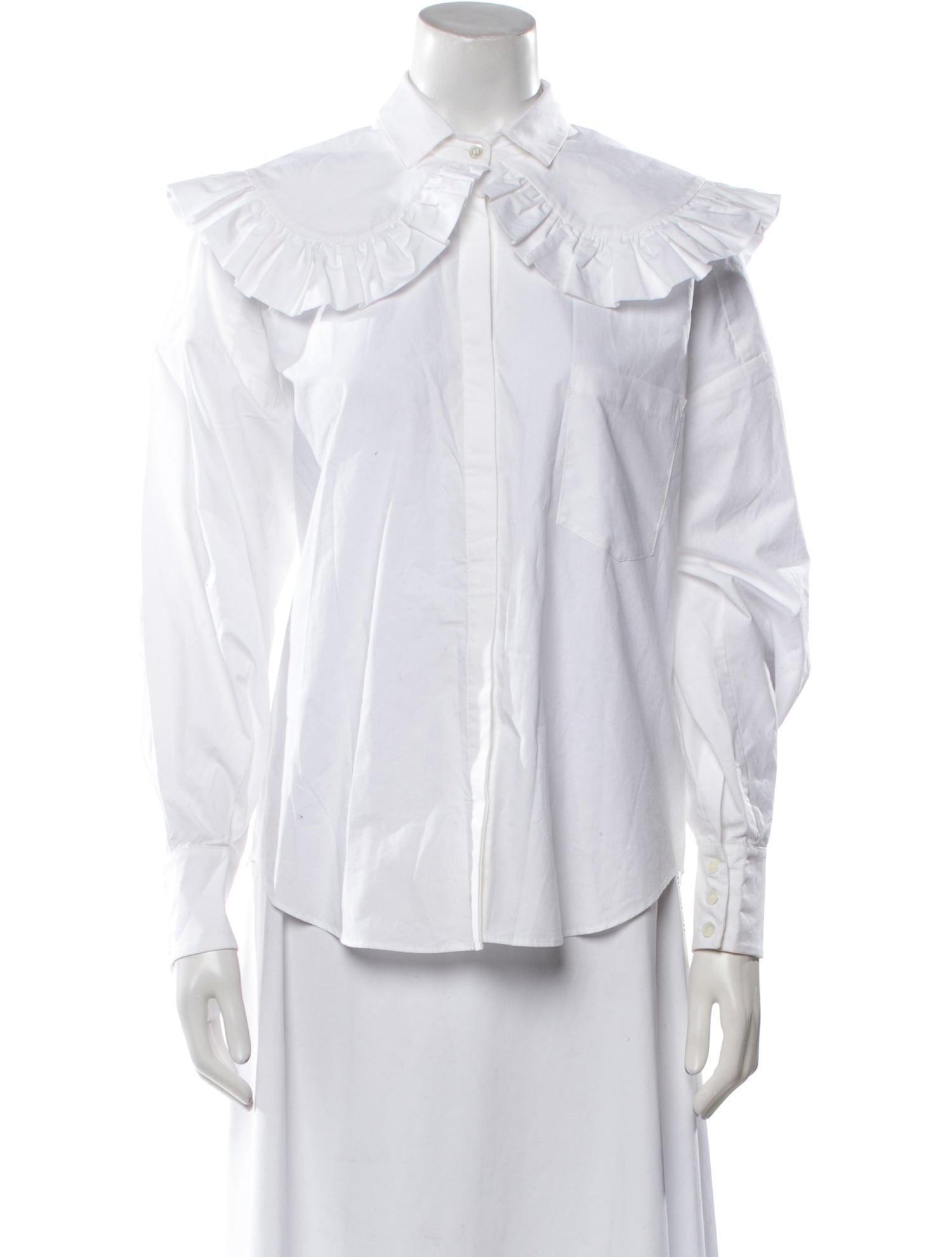 Shushu/tong Long Sleeve Button-Up Top