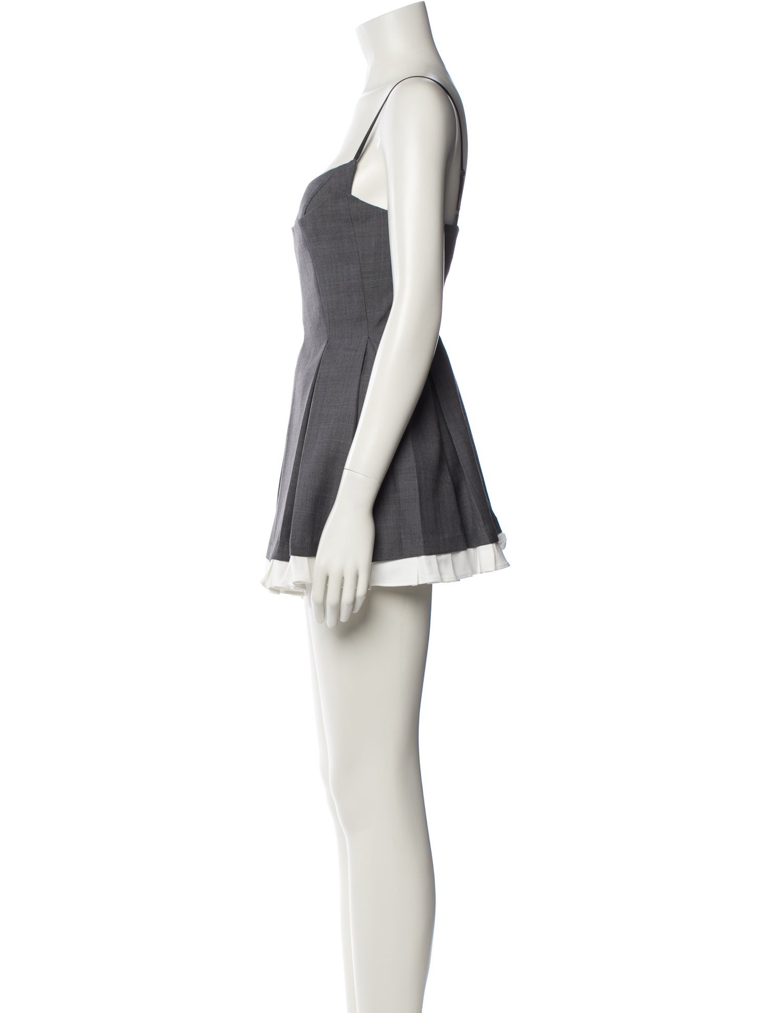 Shushu/tong Square Neckline Mini Dress