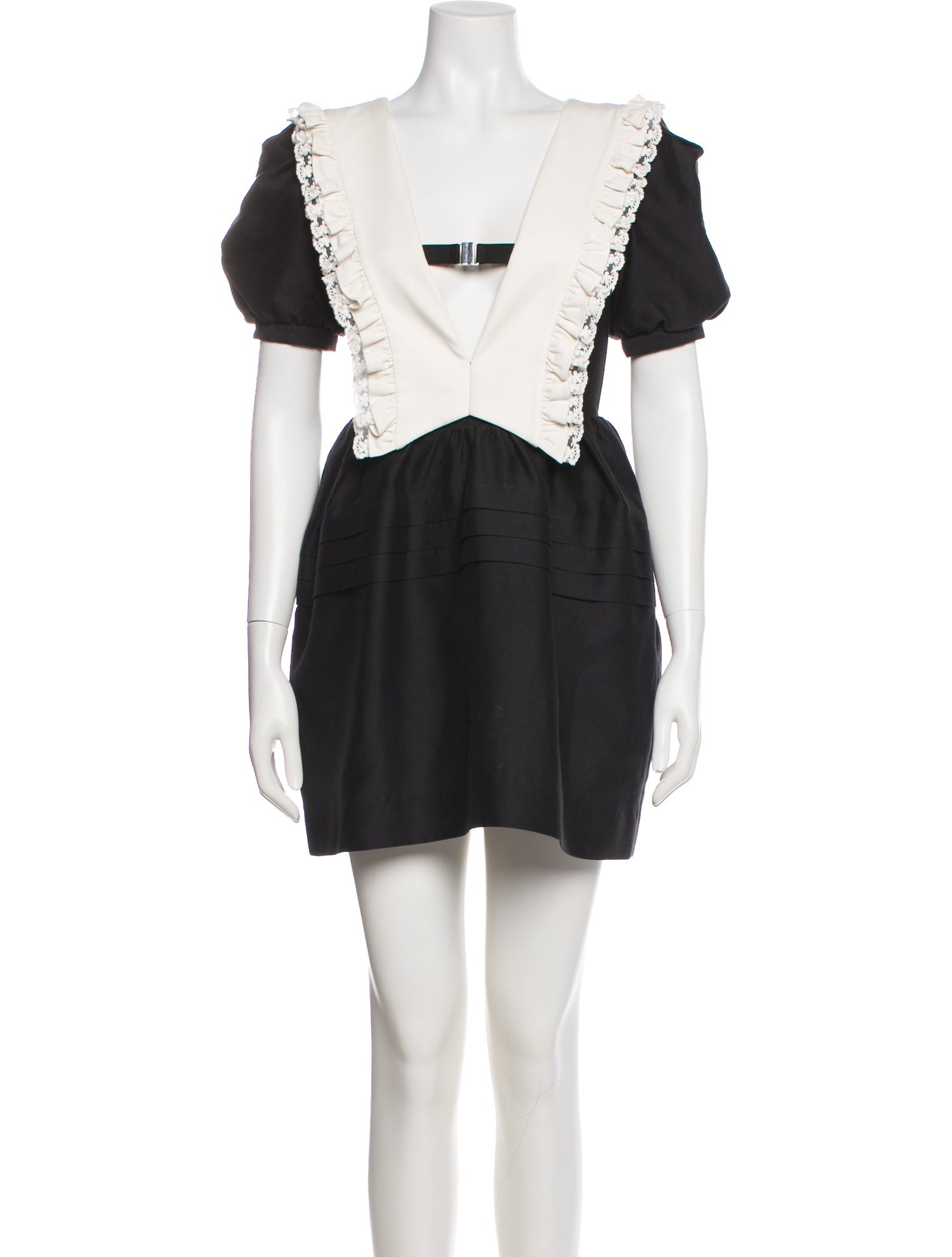 Shushu/tong Square Neckline Mini Dress