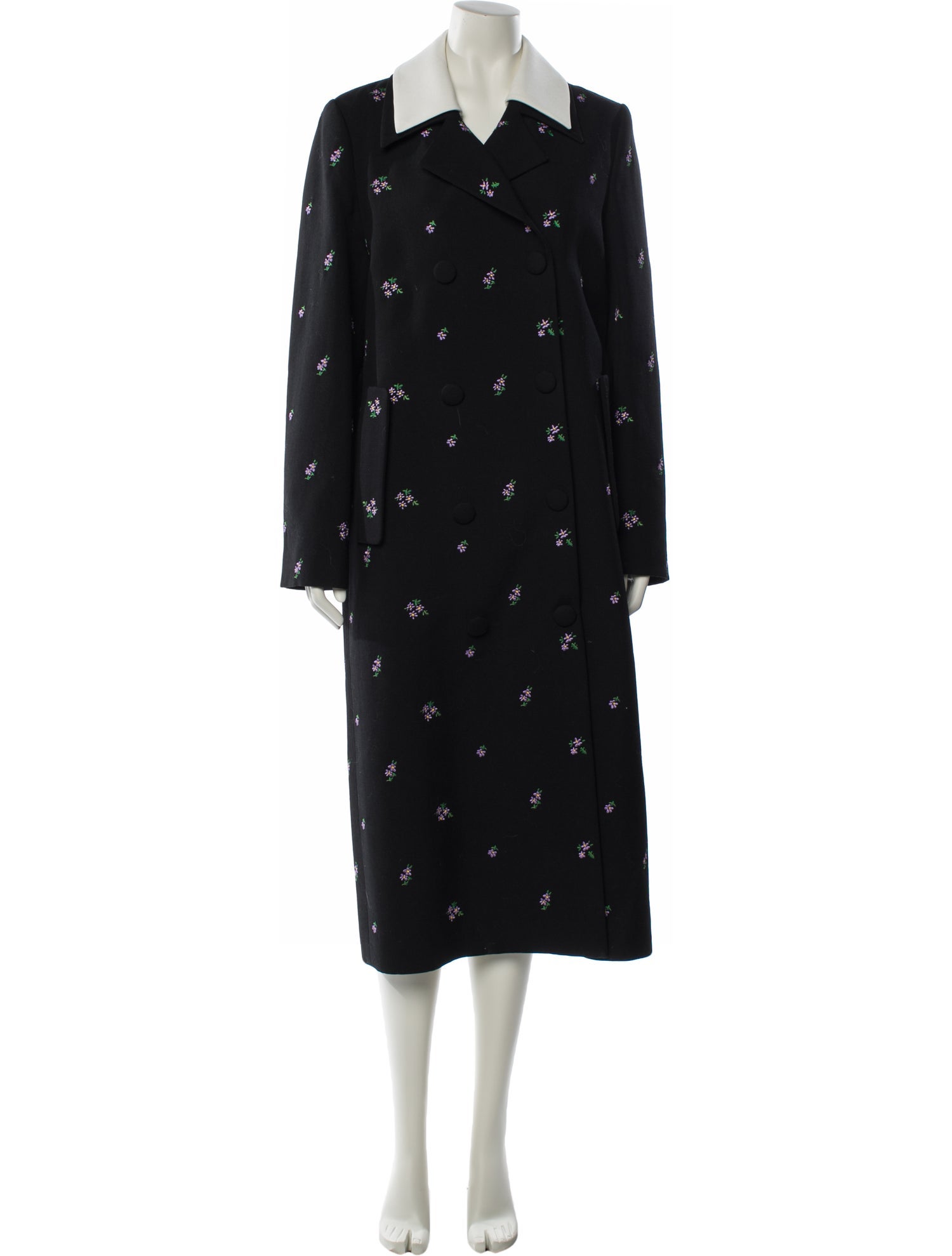 Shushu/tong Wool Polka Dot Print Jacket