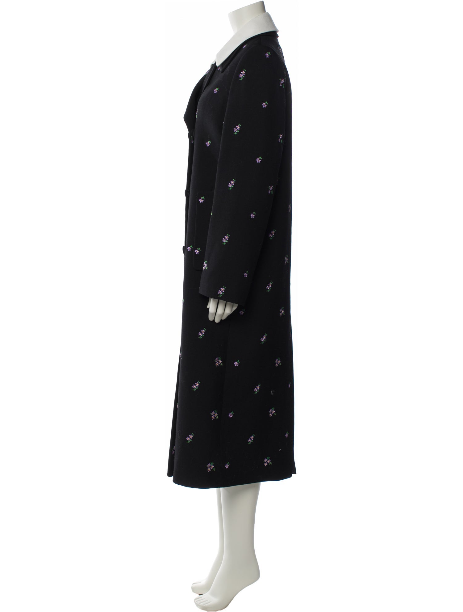 Shushu/tong Wool Polka Dot Print Jacket