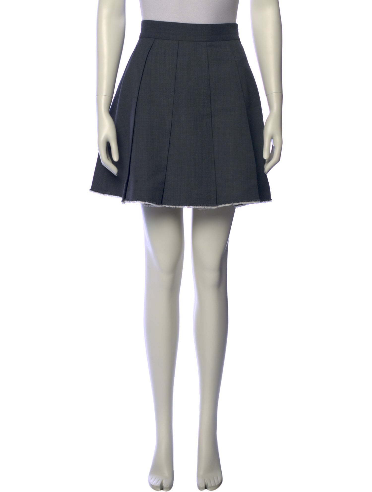 Shushu/tong Raw-Edge Trim Mini Skirt
