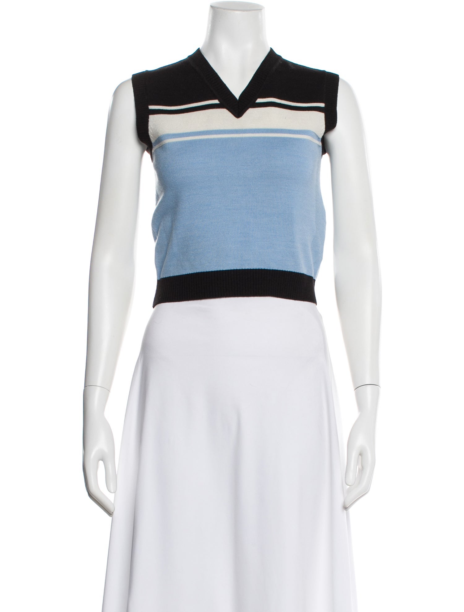 Shushu/tong Striped V-Neck Sweater