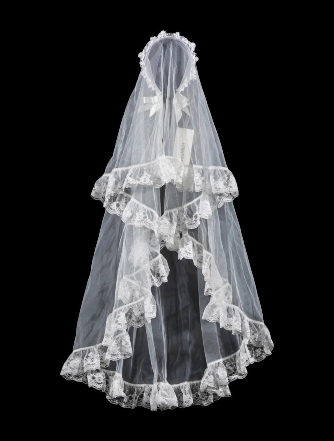 Shushu/tong pattern print veil