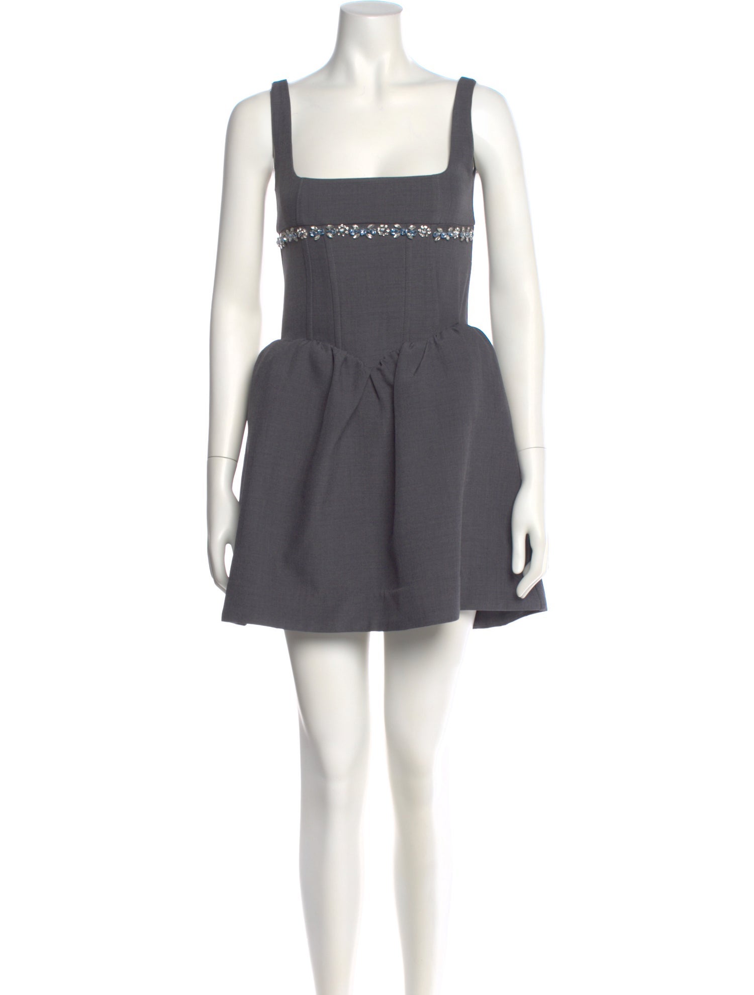 Shushu/tong Square Neckline Mini Dress