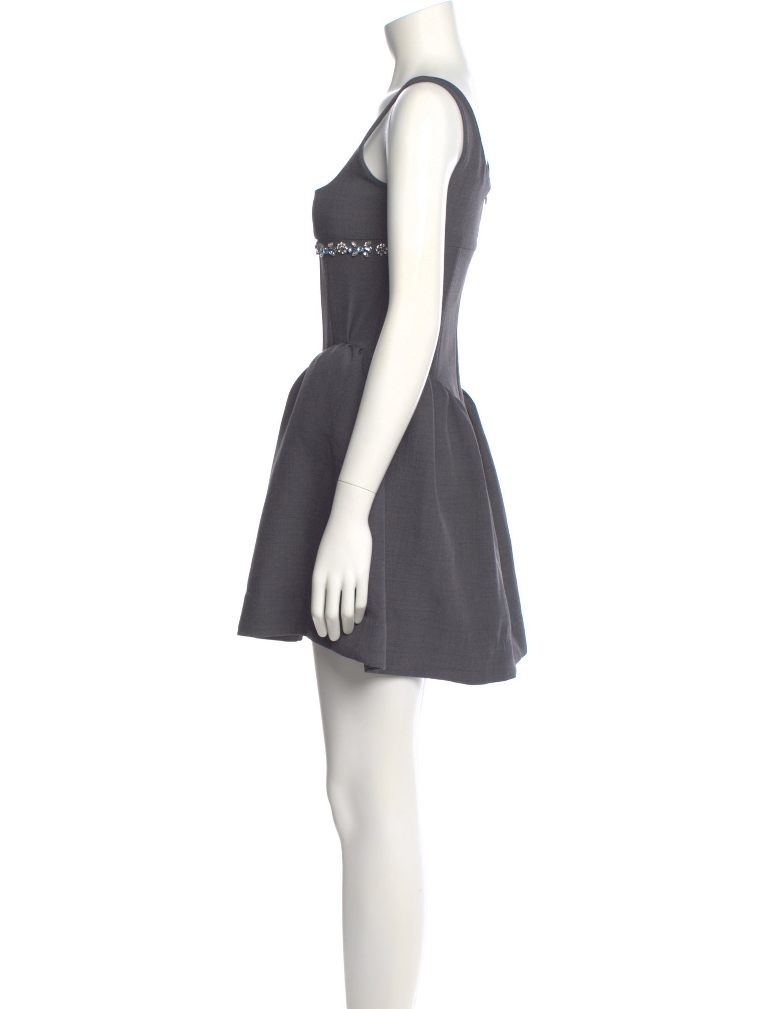 Shushu/tong Square Neckline Mini Dress