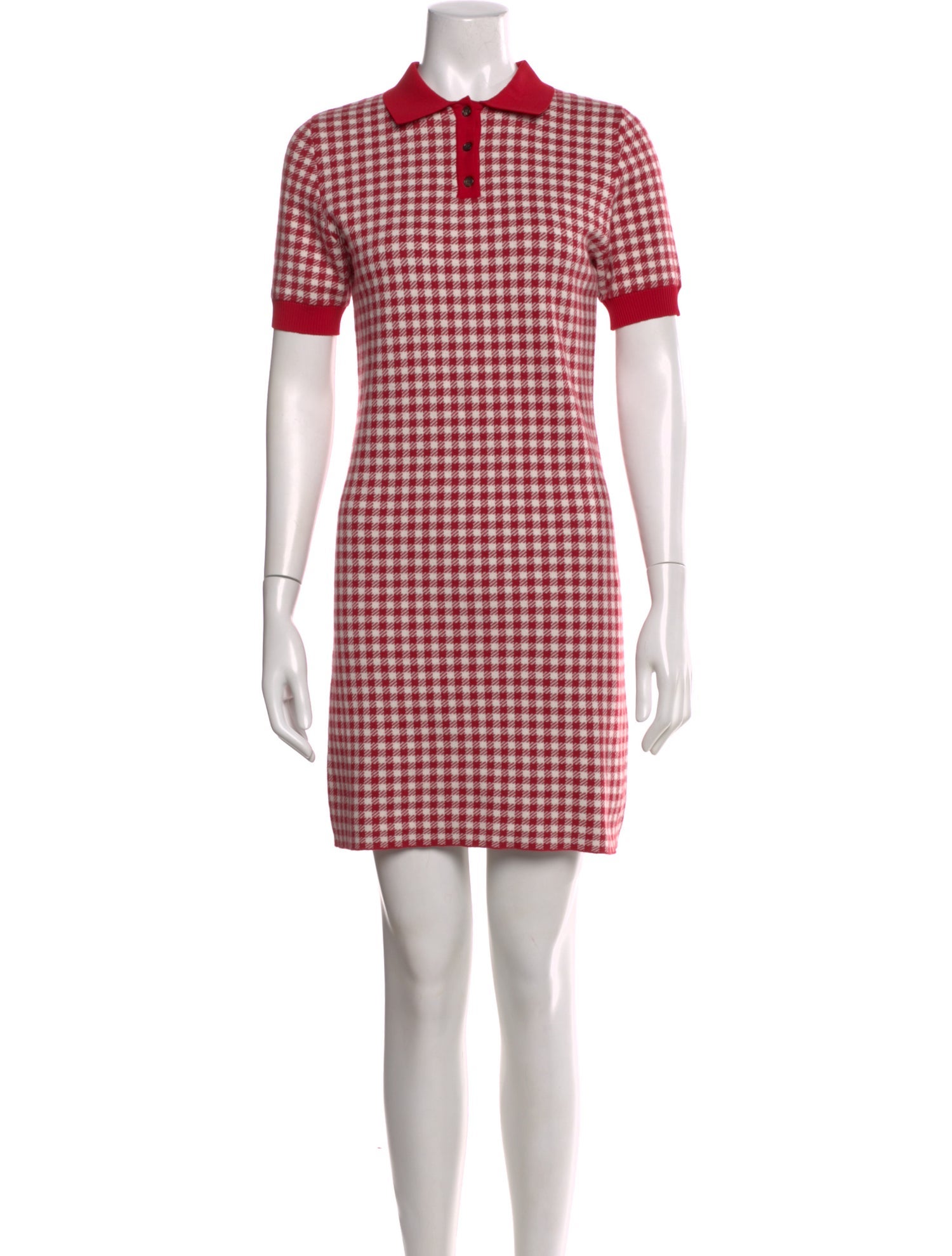 Shushu/tong Plaid Print Mini Dress